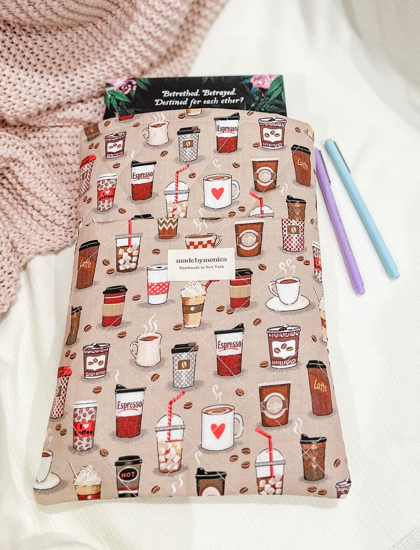 The Daily Brew Large Quilted Book Sleeve (Limited-Edition)