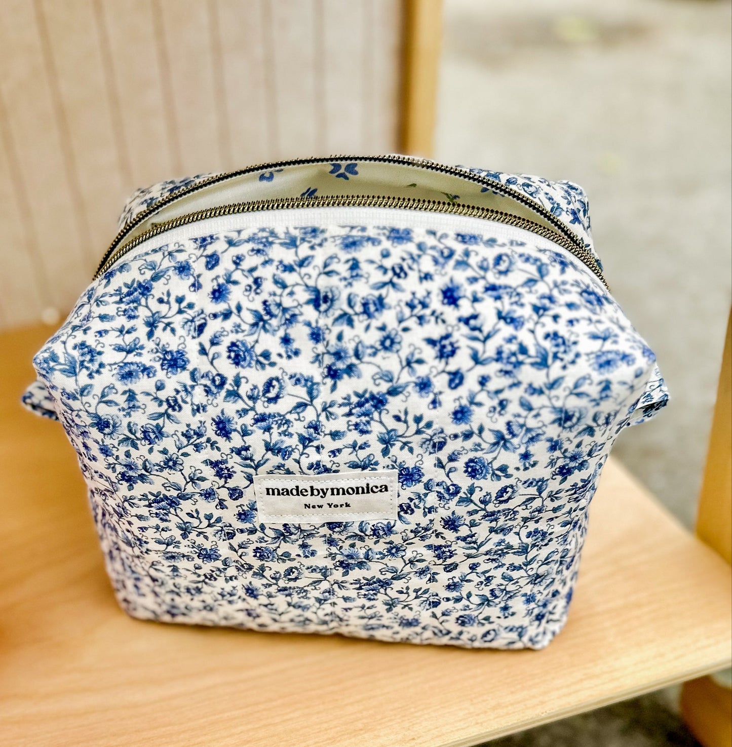 The Porcelain Petals Makeup Bag