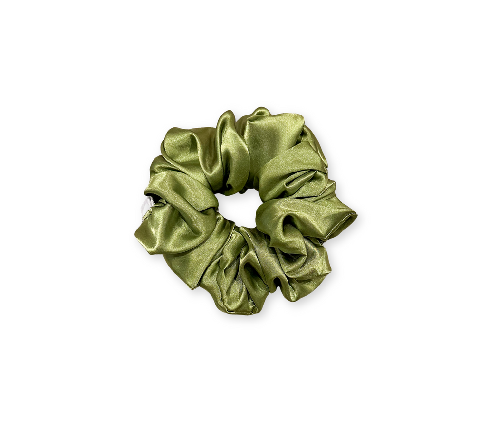 XL Satin WIDE-ELASTIC Scrunchie - Dusty Sage