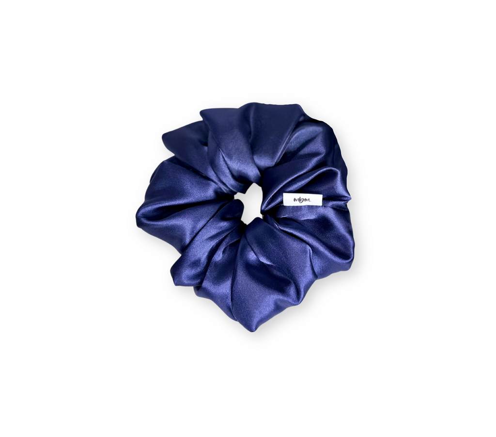 XL Satin WIDE-ELASTIC Scrunchie - BluePurple