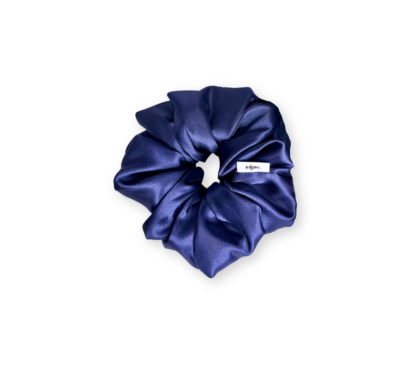 XL Satin WIDE-ELASTIC Scrunchie - Sapphire