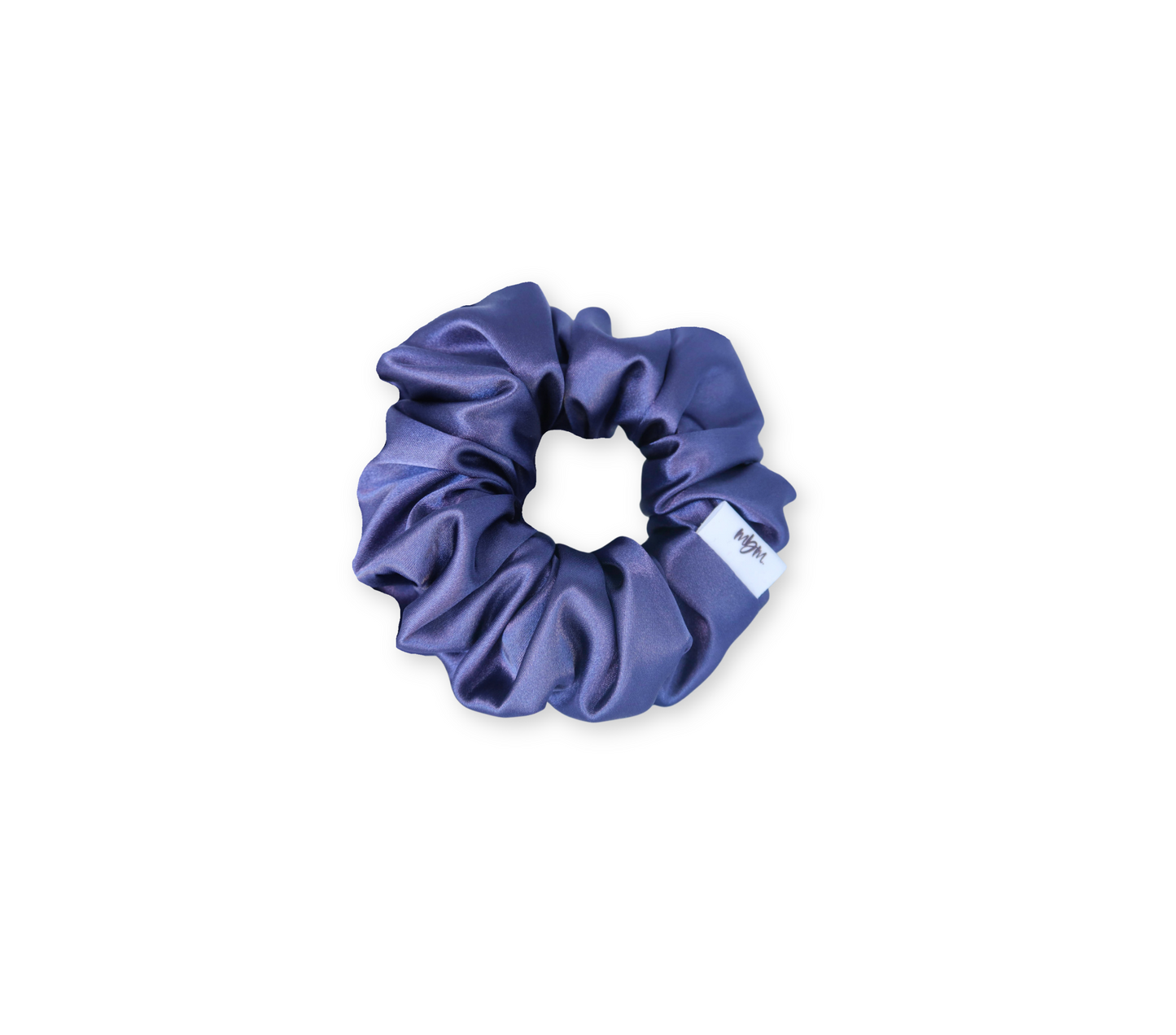 Satin WIDE-ELASTIC Scrunchie - Sapphire