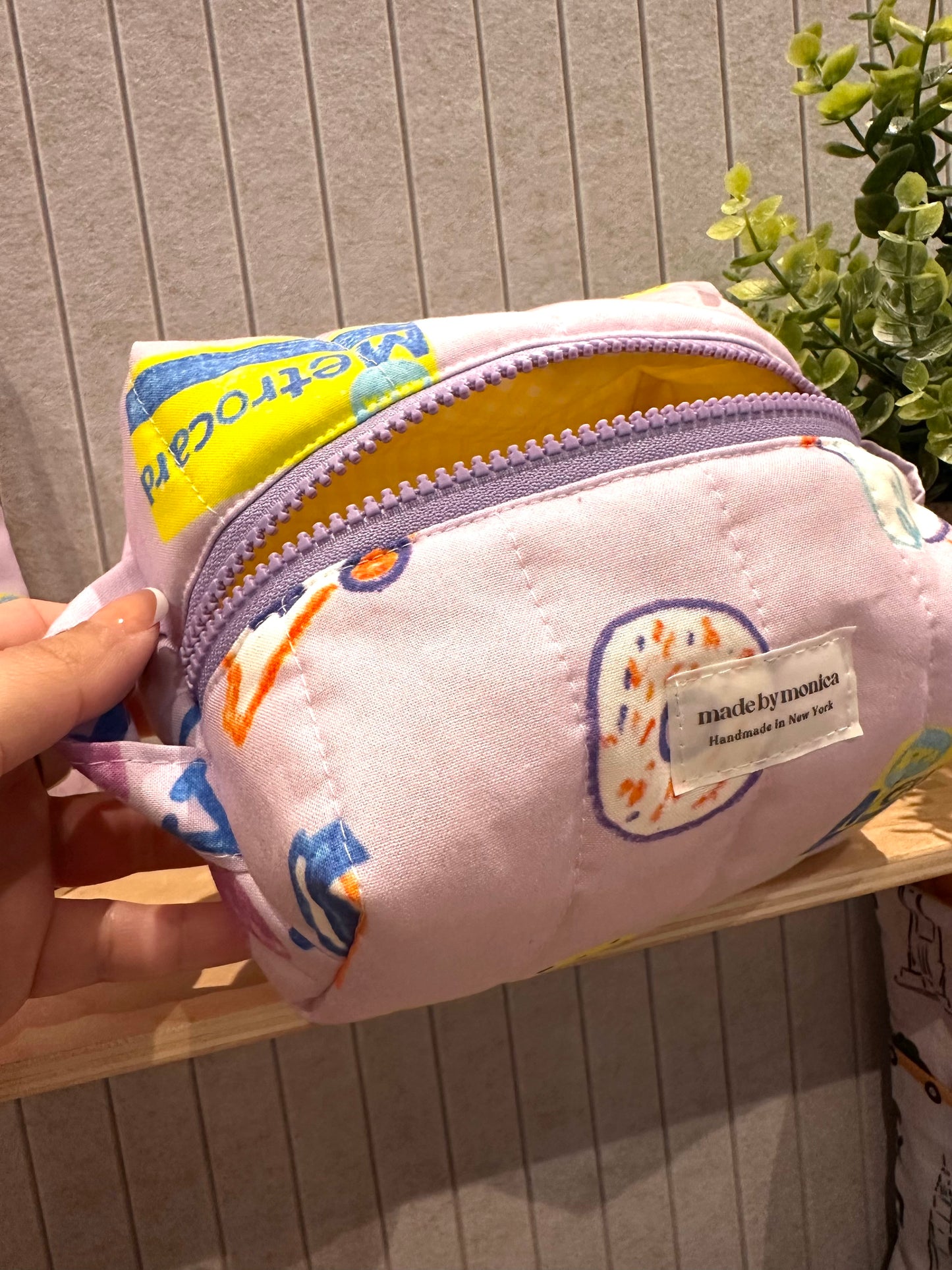 City Doodles Quilted Makeup Bag Mini