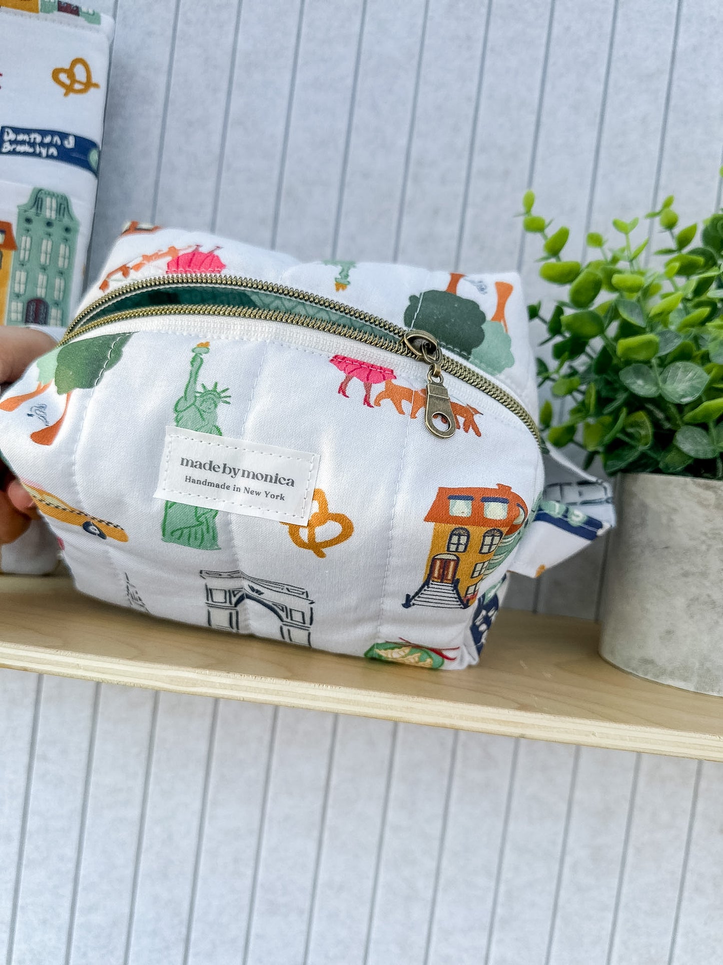 City of Stories Quilted Makeup Bag Mini