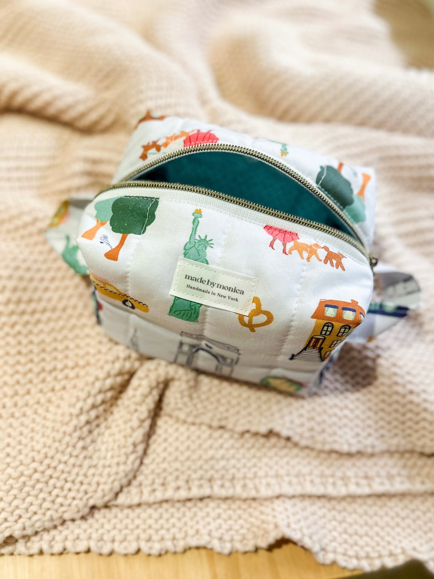 City of Stories Quilted Makeup Bag Mini