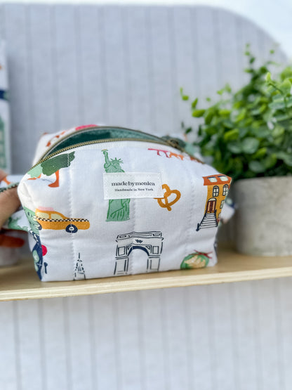 City of Stories Quilted Makeup Bag Mini