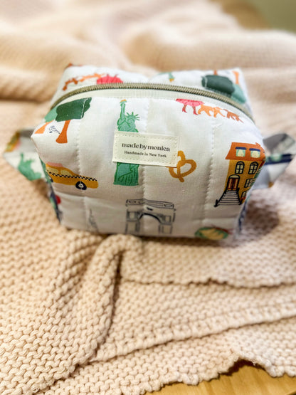 City of Stories Quilted Makeup Bag Mini