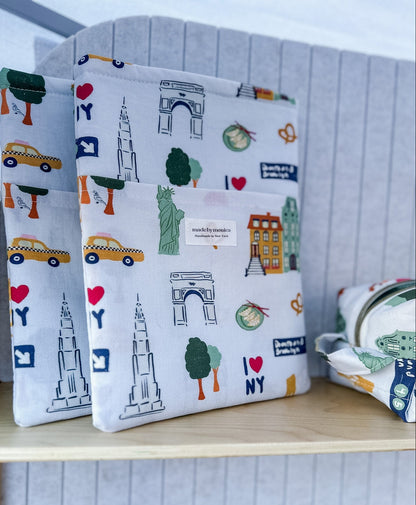 nyc themed book sleeve