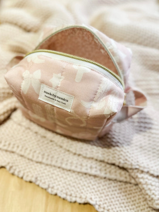 Cowgirl Coquette Quilted Makeup Bag Mini
