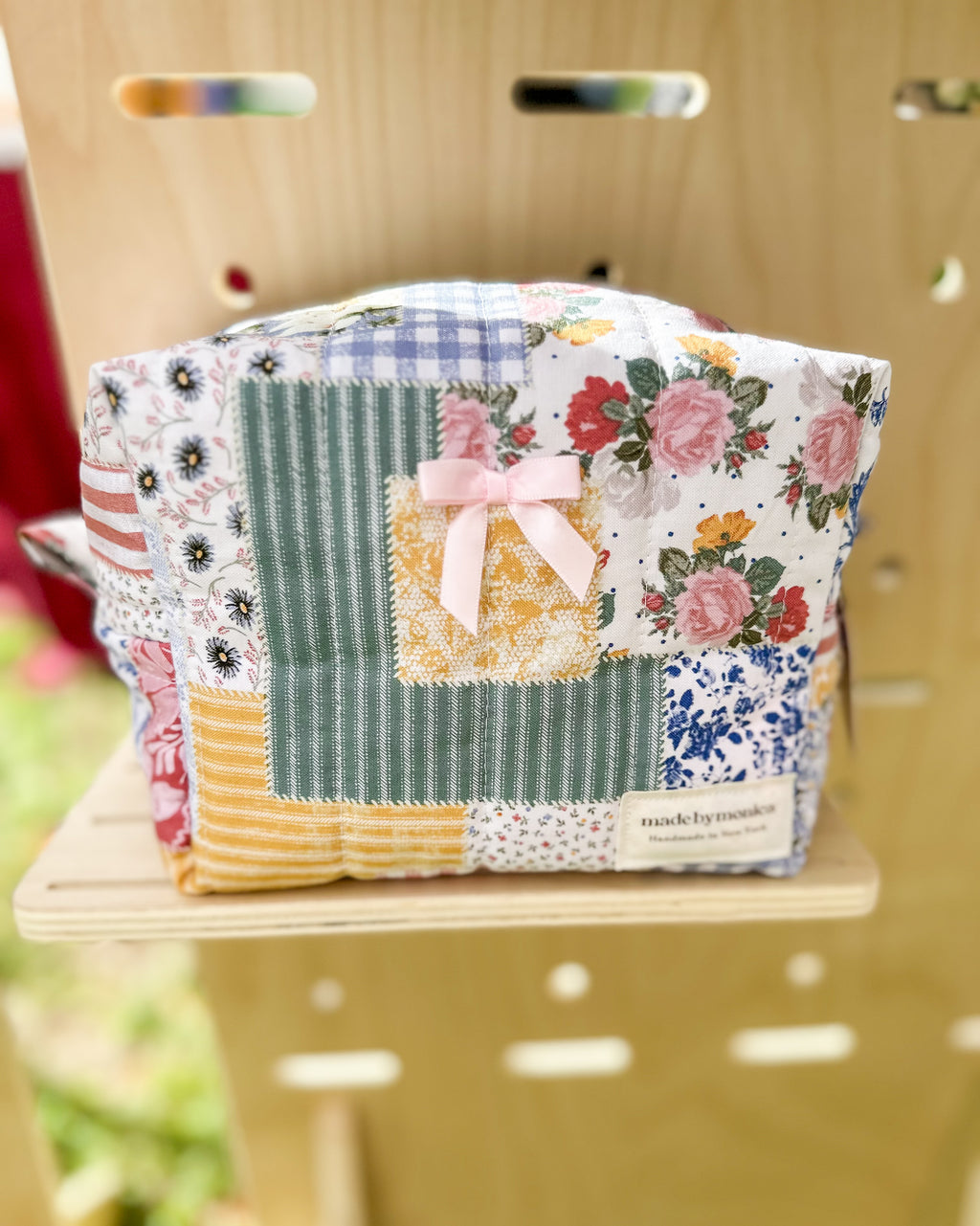 The Petal & Plaid Makeup Bag