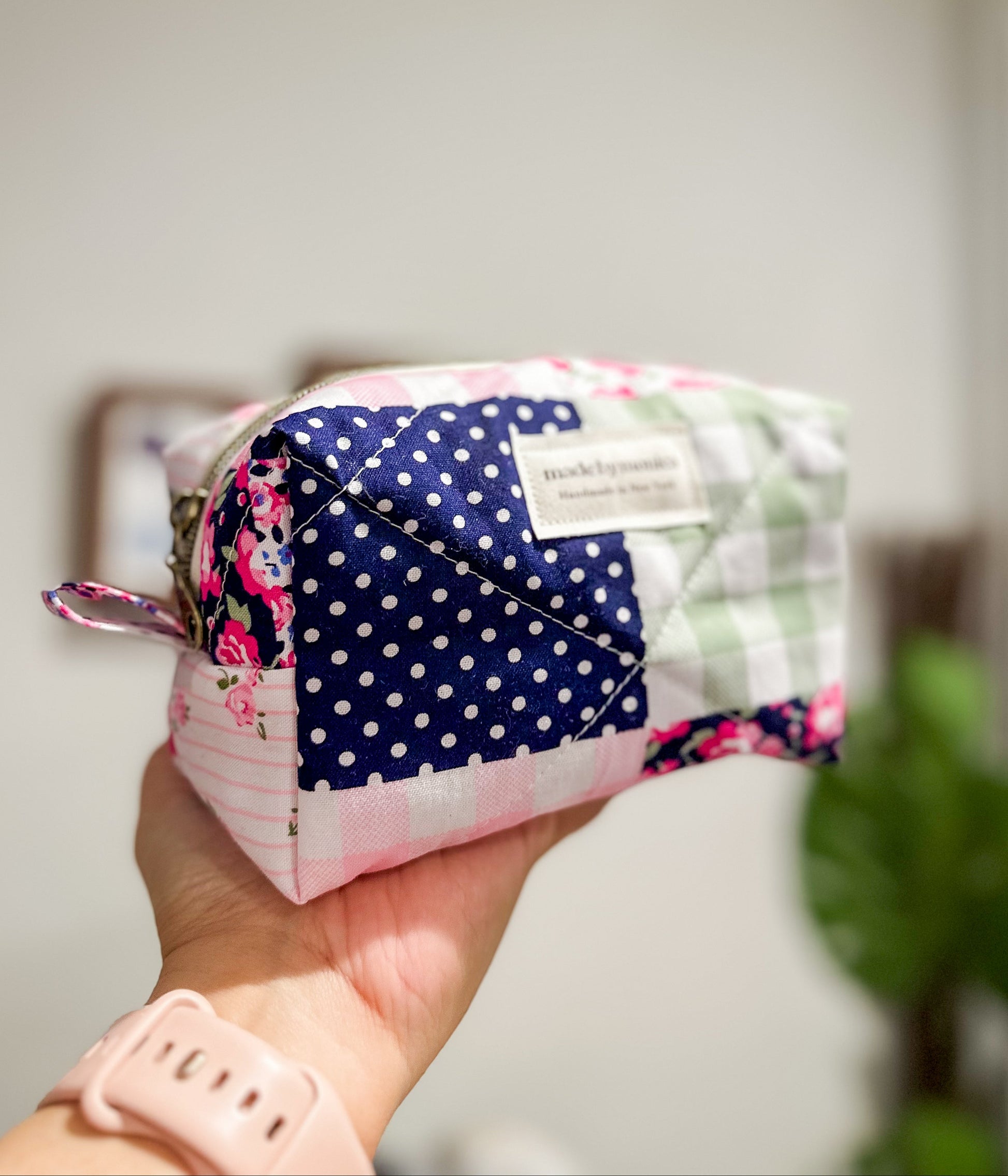 The Patch Me Pretty Quilted Makeup Bag Mini