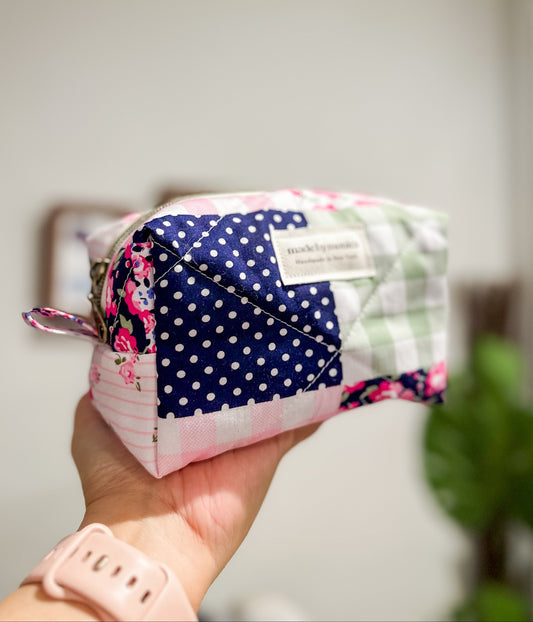 The Patch Me Pretty Quilted Makeup Bag Mini