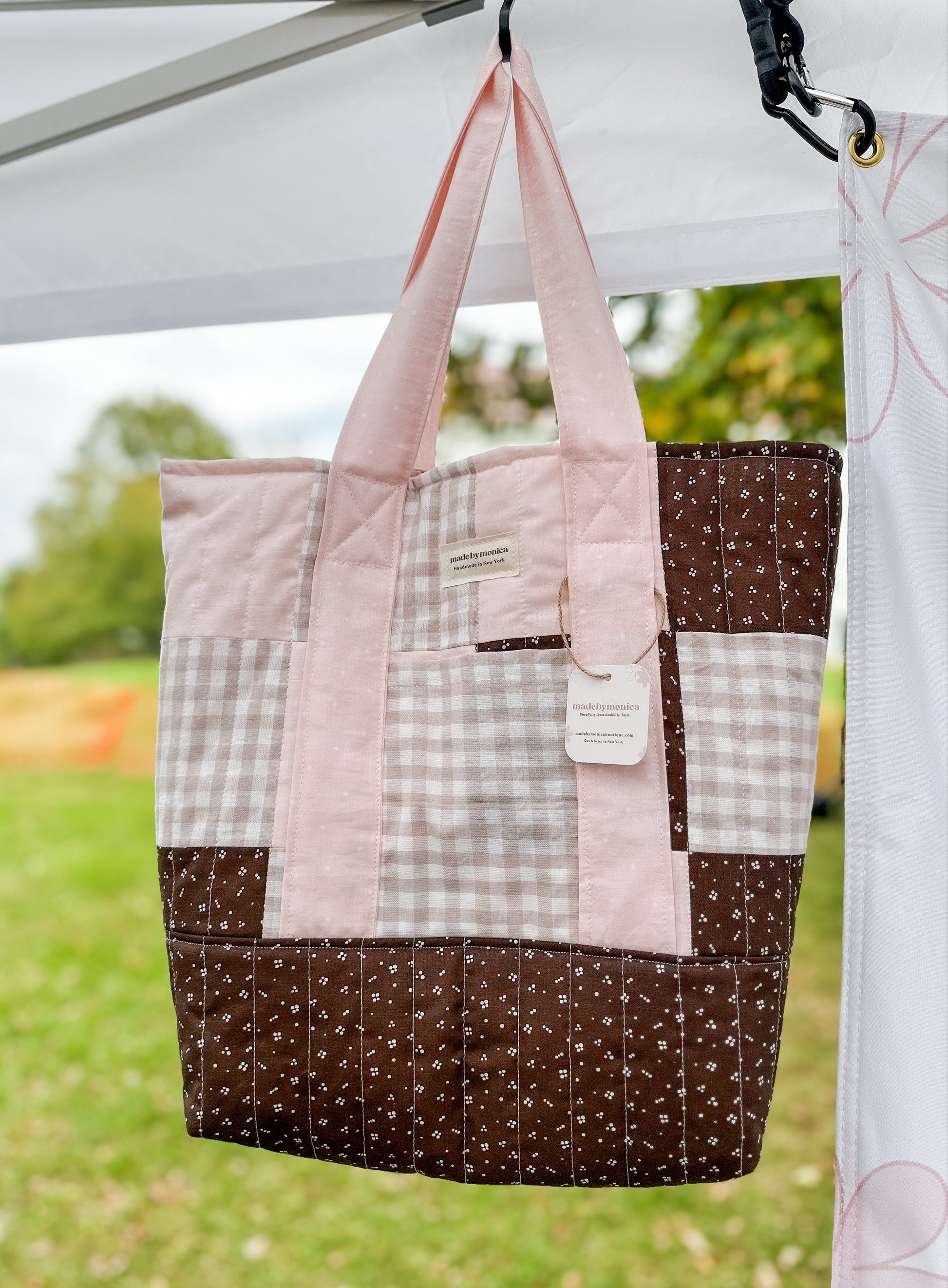 The Blush Blanket Patchwork Tote Bag