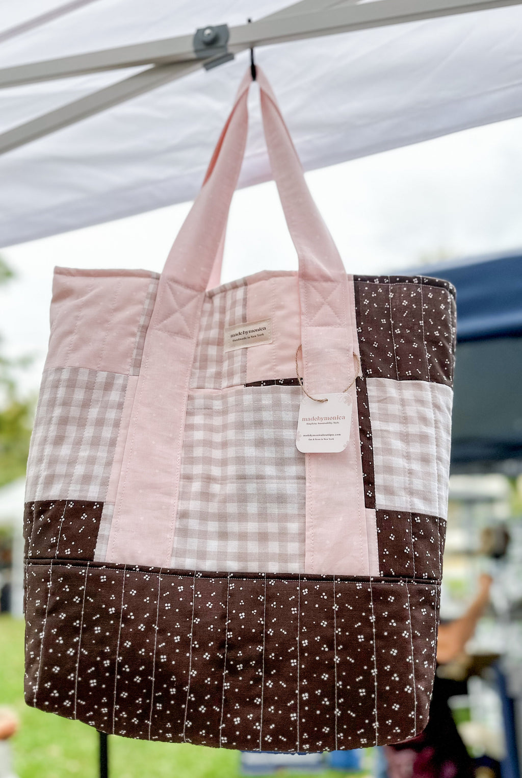 The Blush Blanket Patchwork Tote Bag