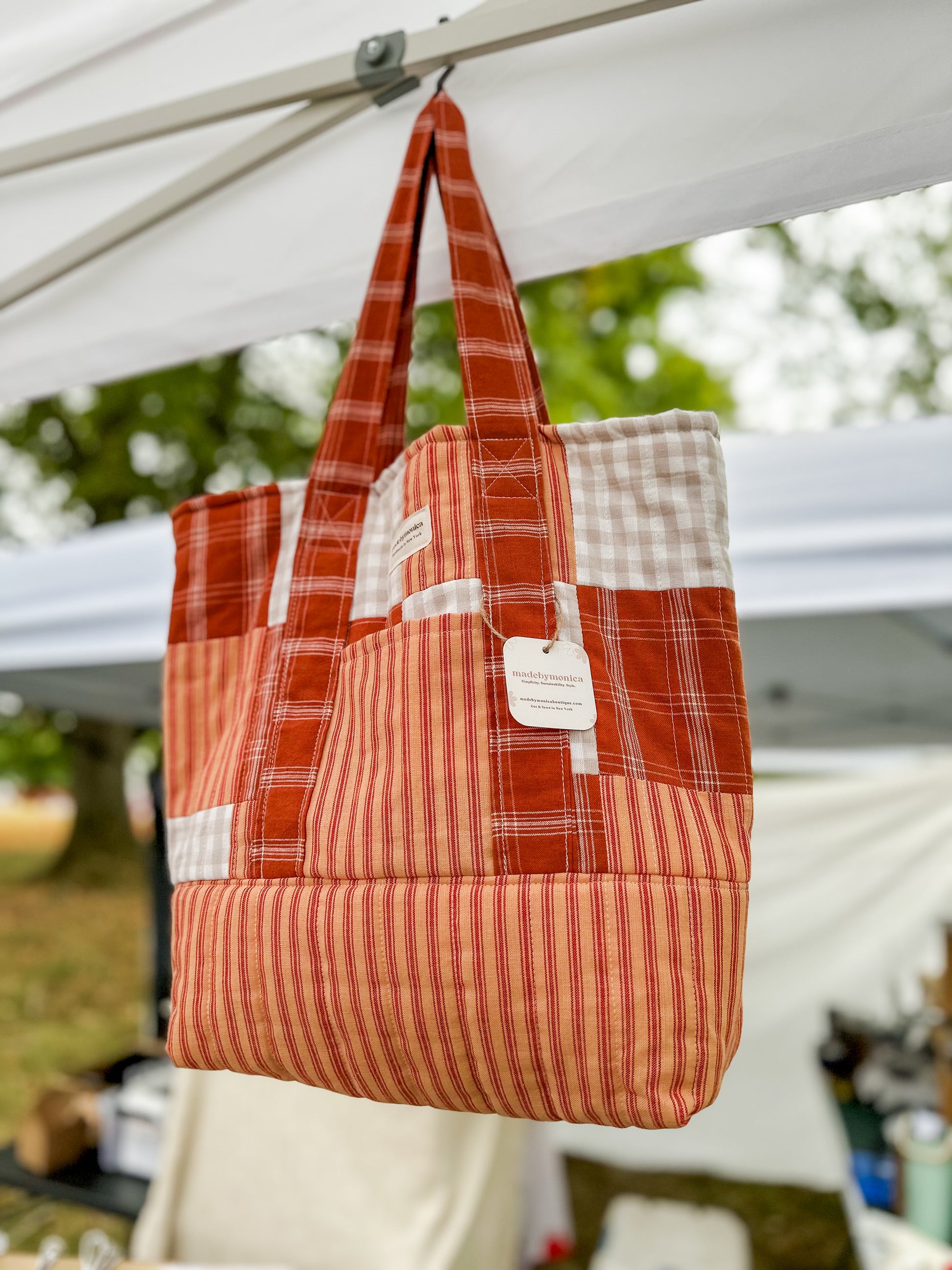 The Maple Kiss Patchwork Tote Bag