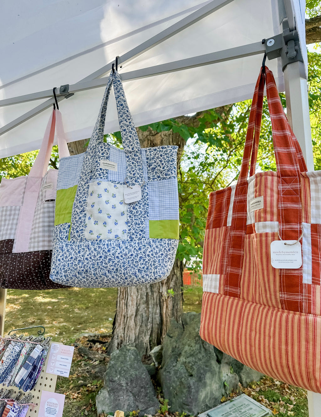 The Lime & Petal Patchwork Tote Bag
