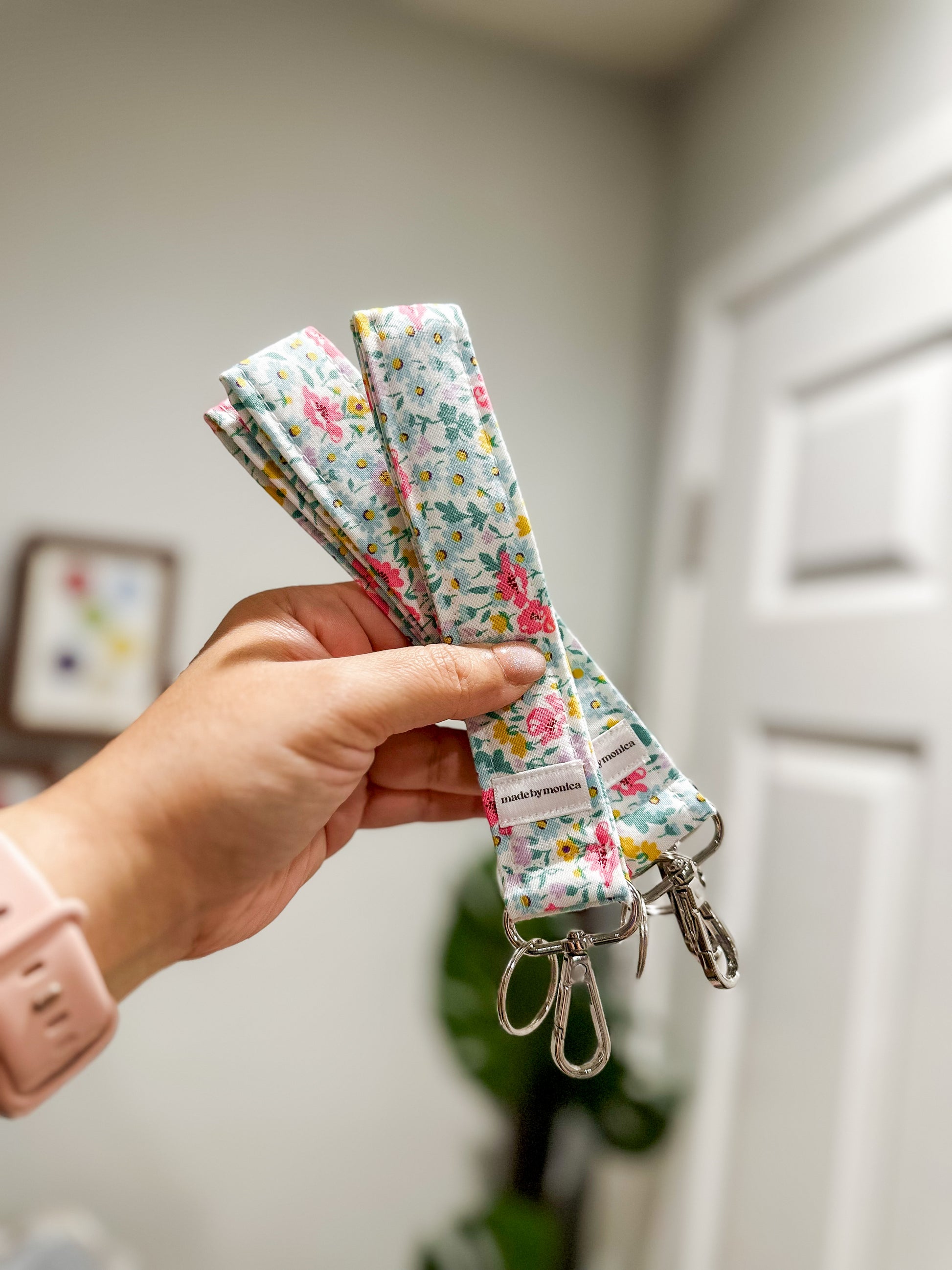 The Pastel Petals Keychain Wristlet