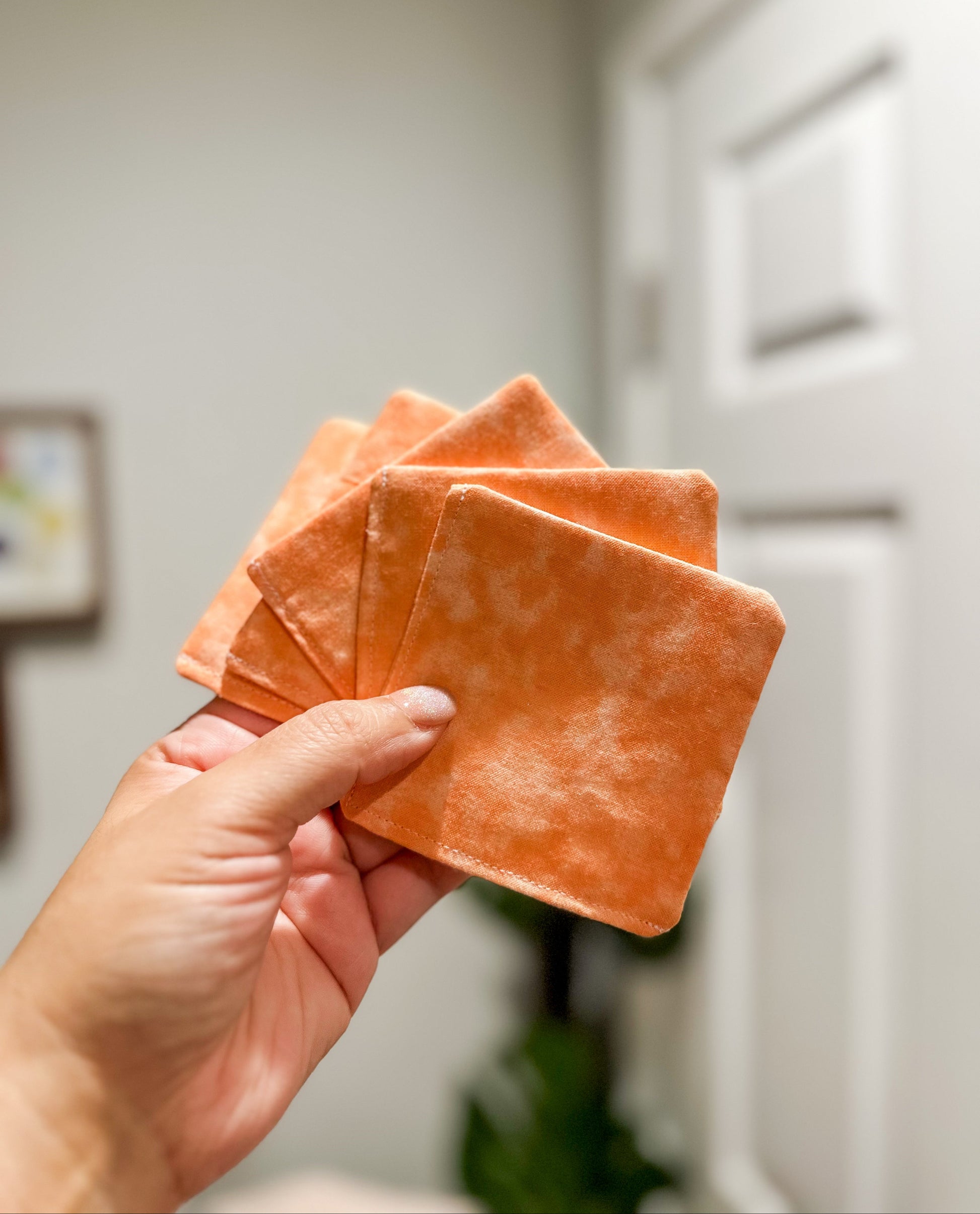 The Creamsicle Pop Fabric Corner Bookmark