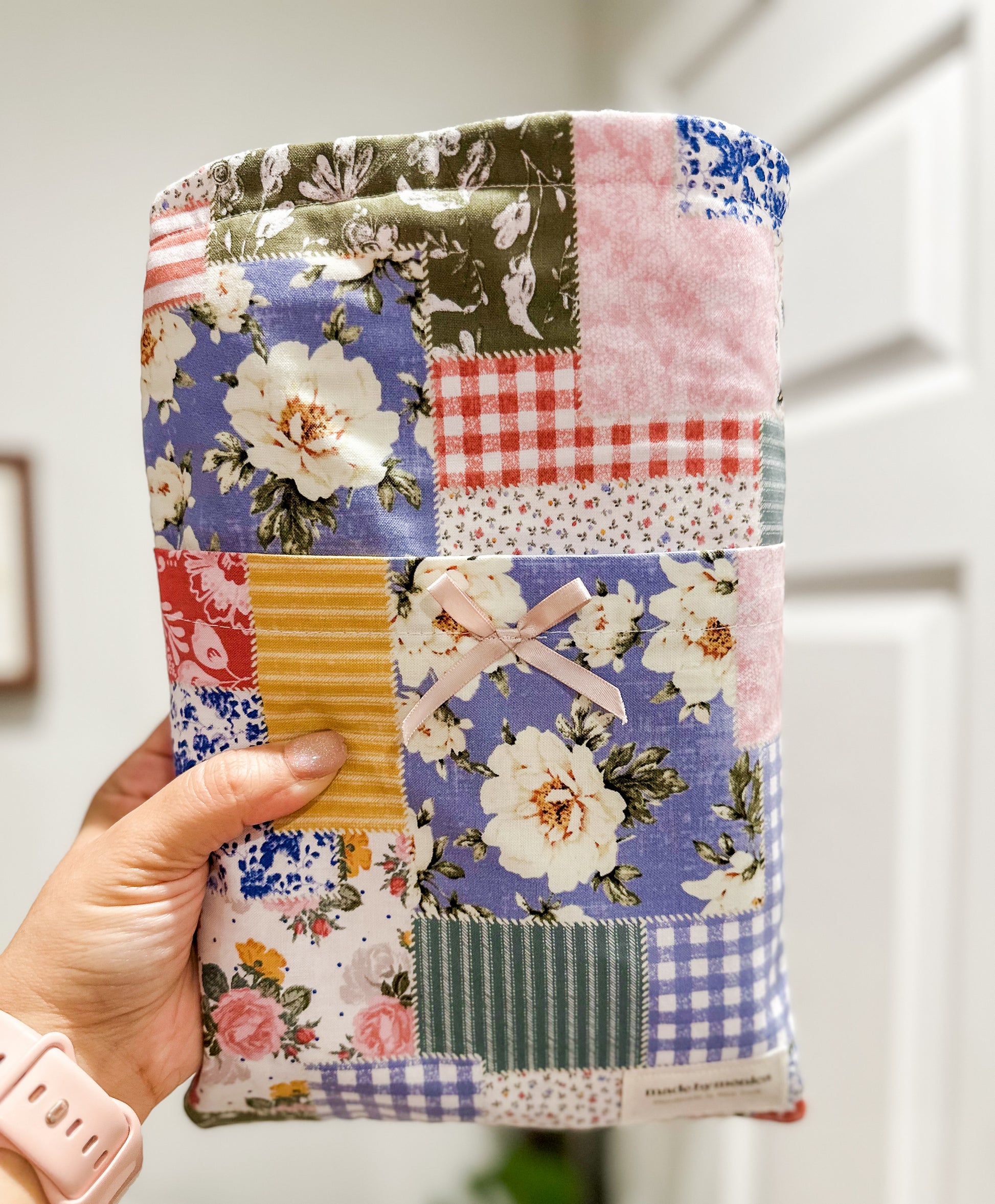 The Petal & Plaid Small/Medium Book Sleeve