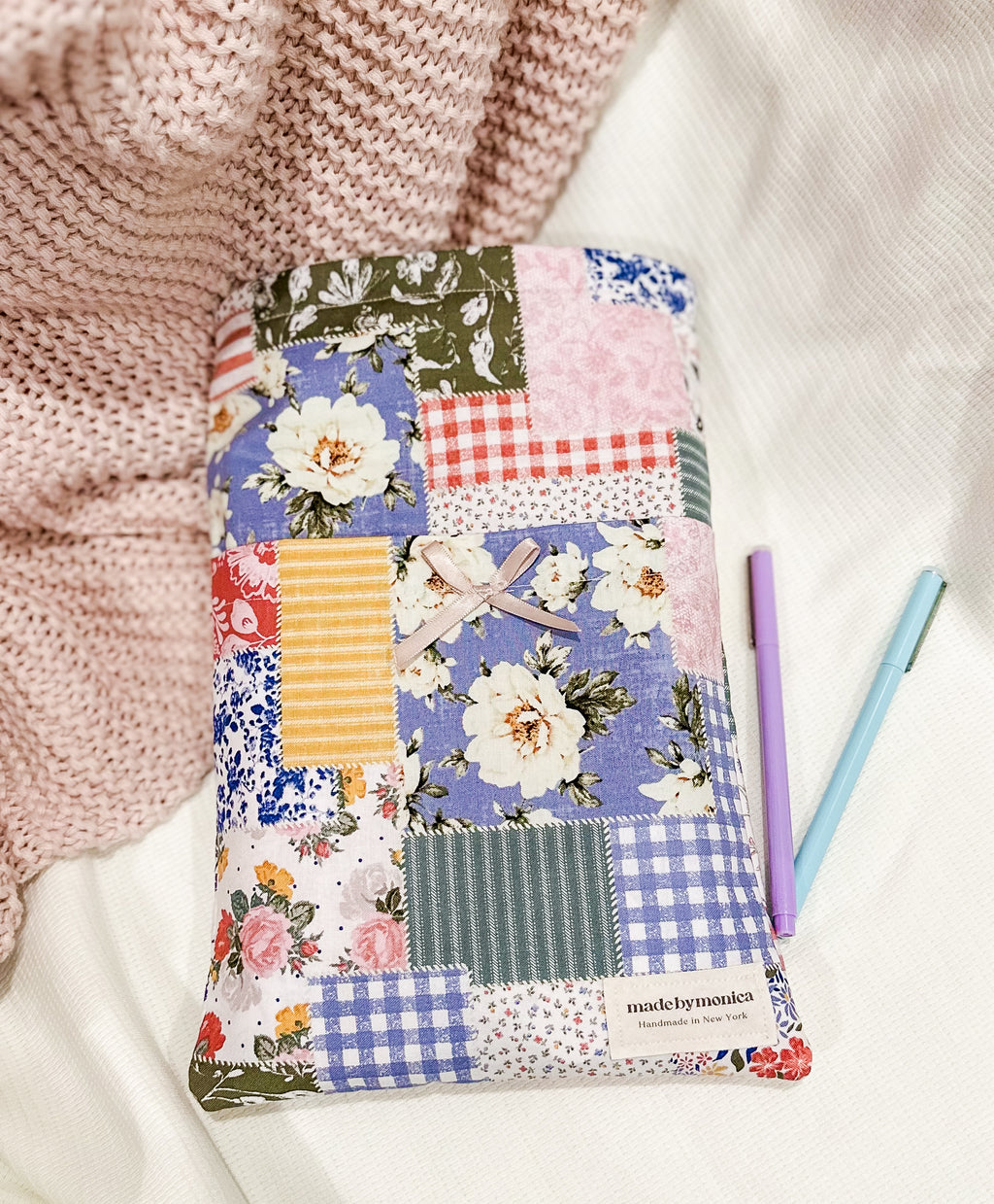 The Petal & Plaid Small/Medium Book Sleeve