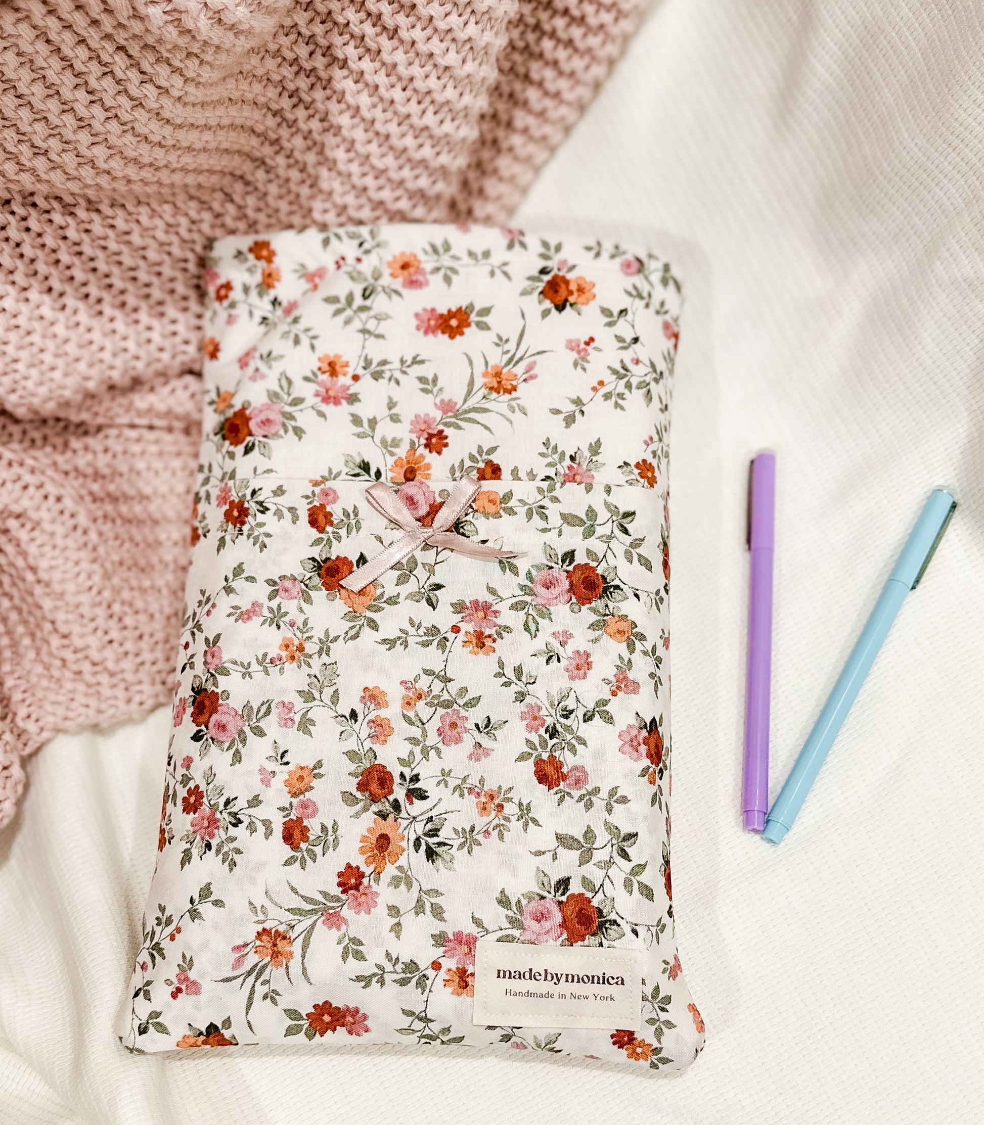 The Cream & Crimson Small/Medium Book Sleeve