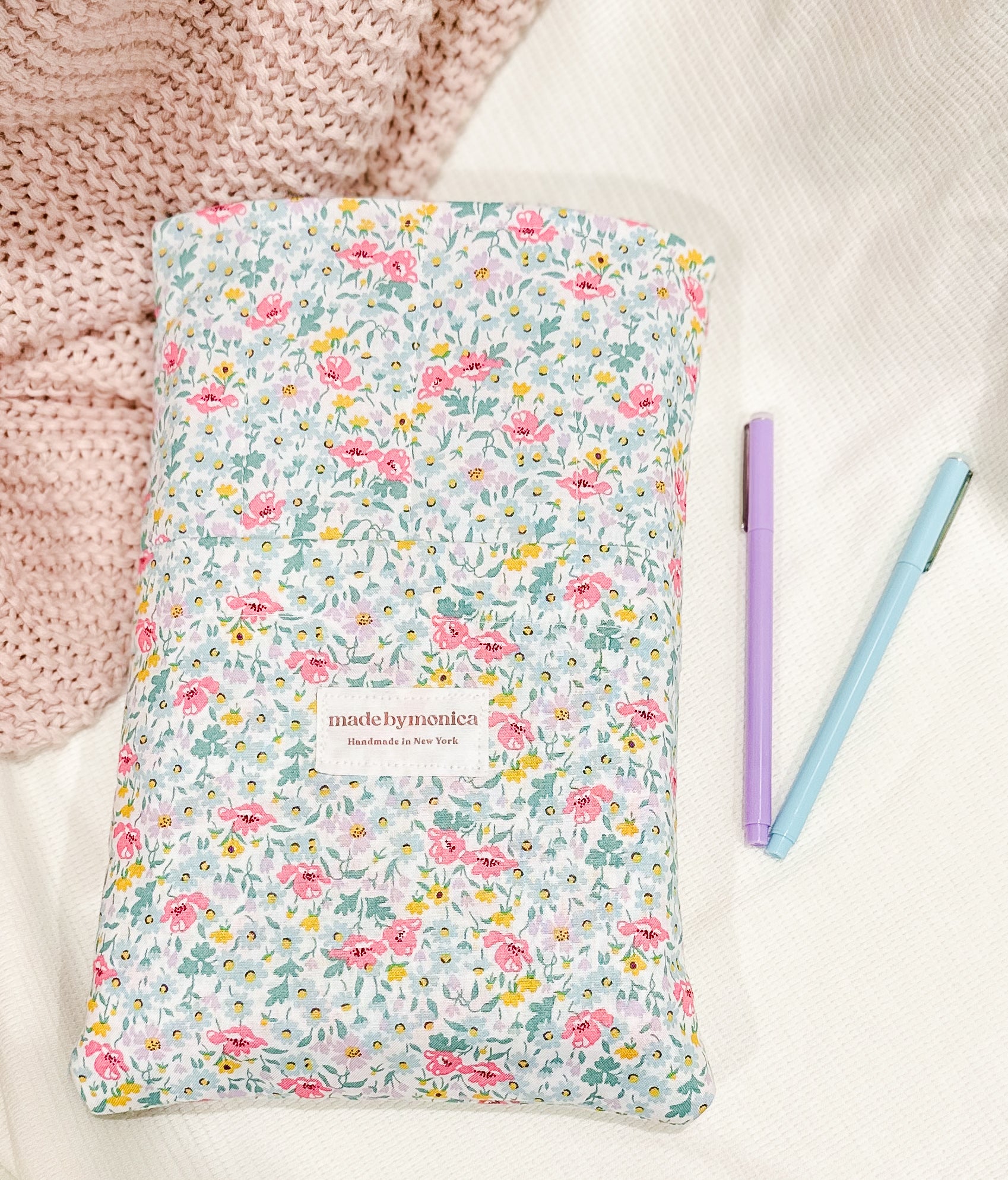 The Pastel Petals Small/Medium Book Sleeve 