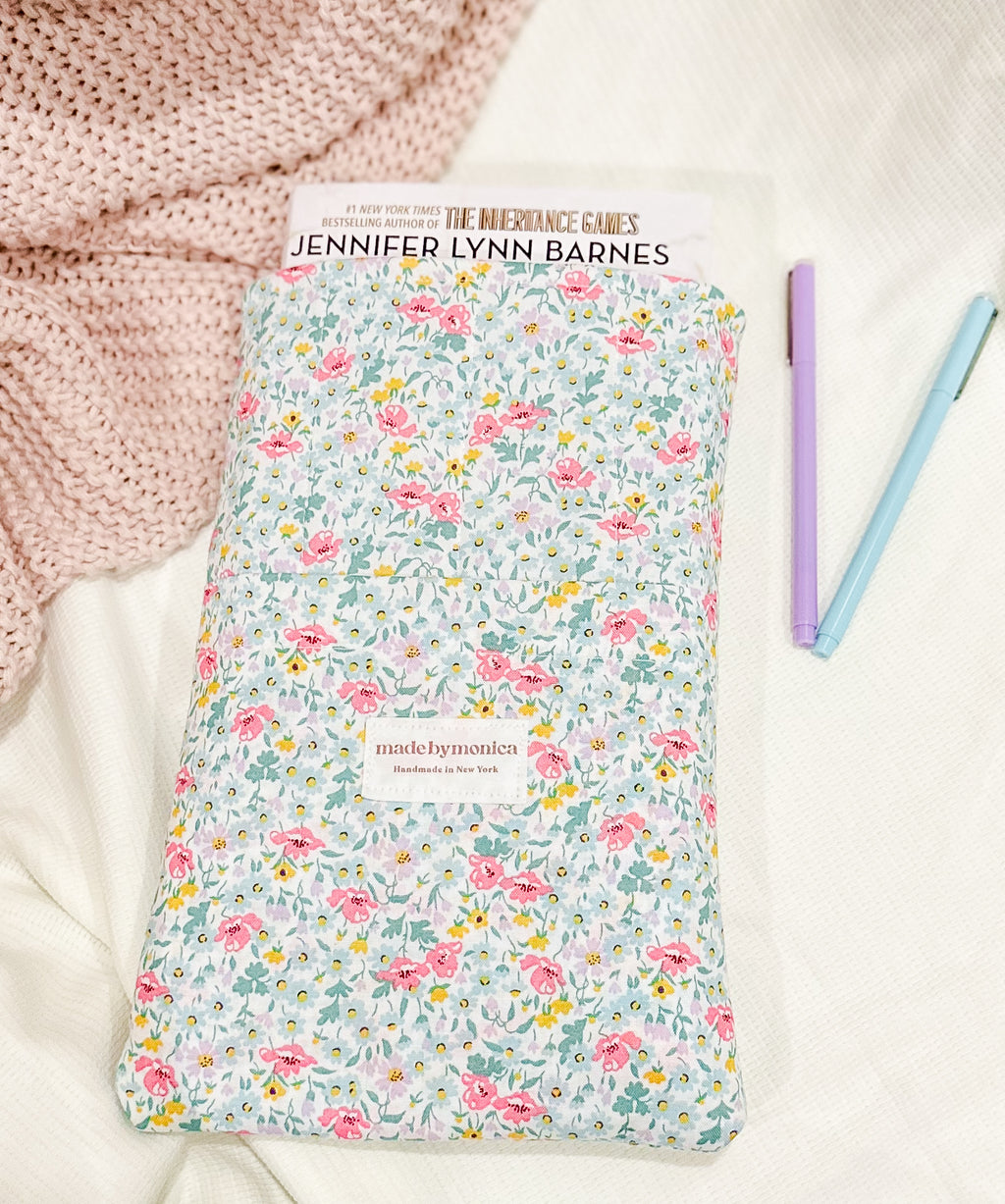 The Pastel Petals Small/Medium Book Sleeve 