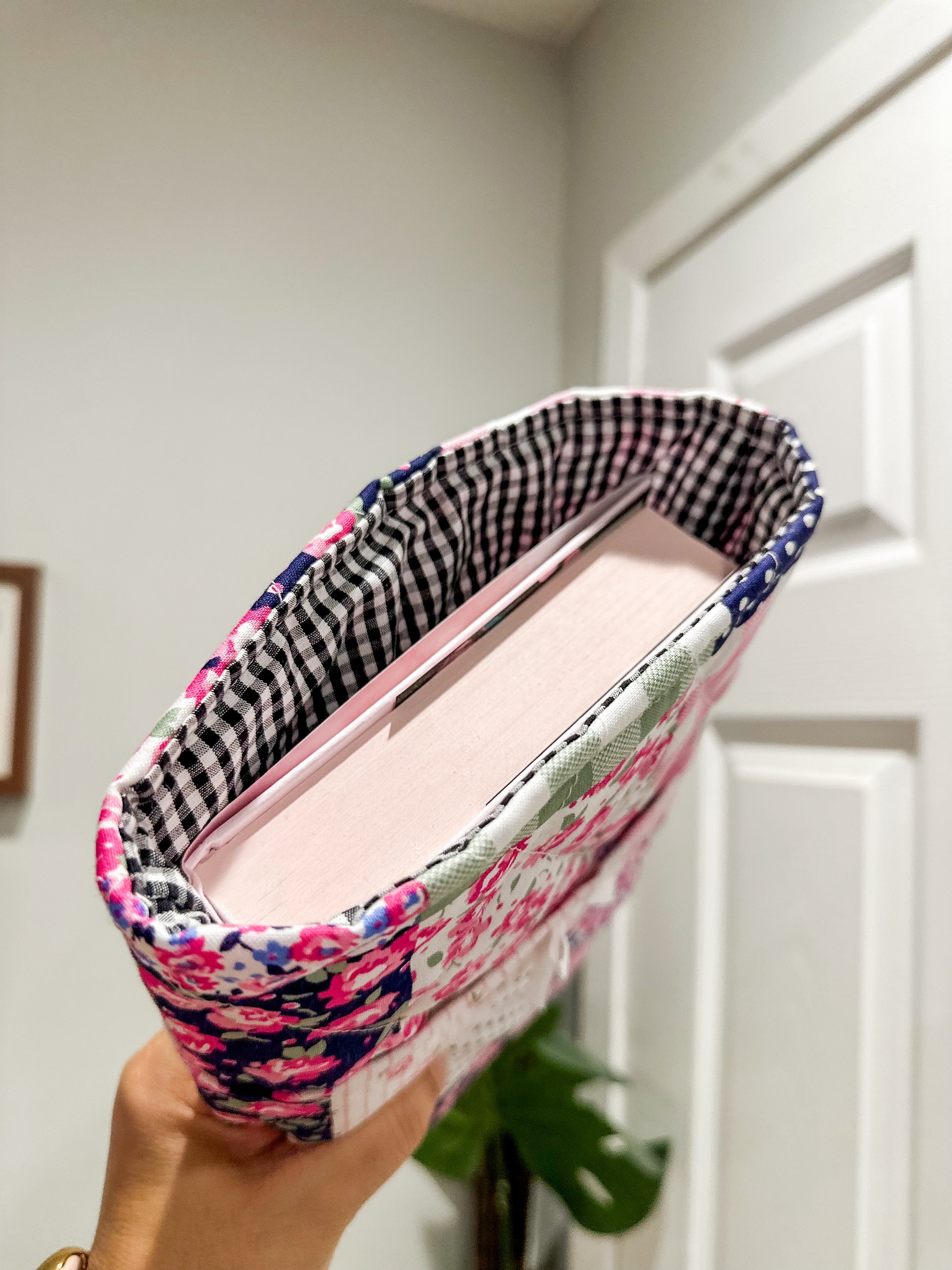 The Patch Me Pretty Large Quilted Book Sleeve