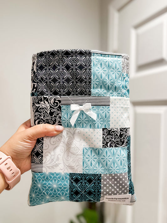 The Midnight Garden Patch Large Quilted Book Sleeve