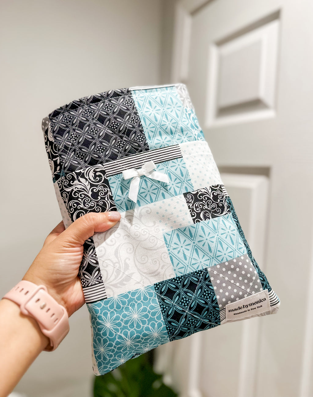 The Midnight Garden Patch Large Quilted Book Sleeve