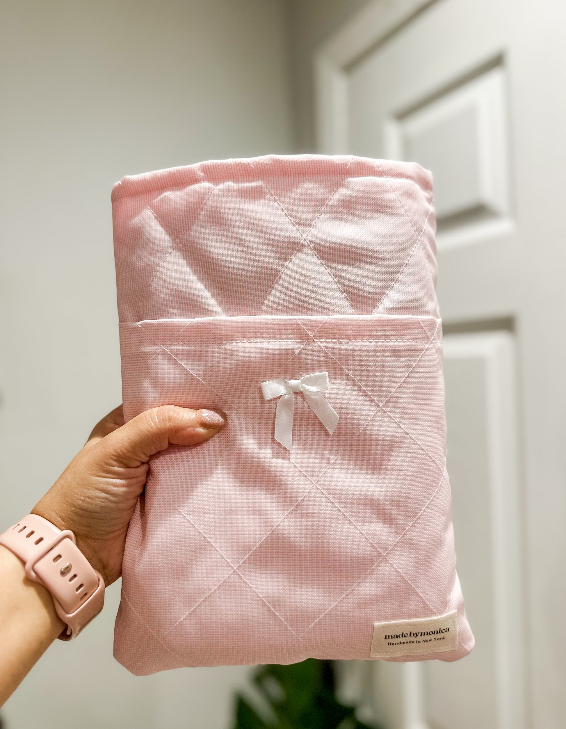 The Dainty Dots Large Quilted Book Sleeve