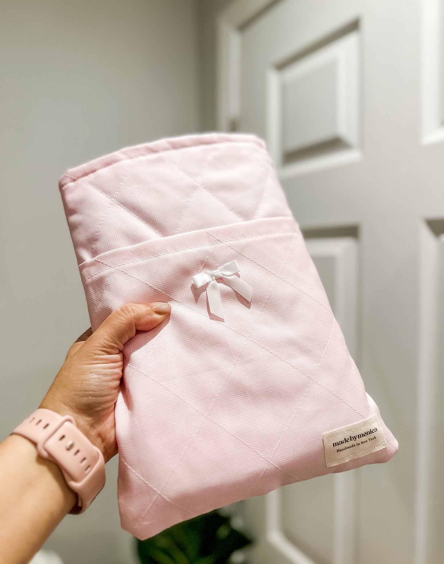 The Dainty Dots Large Quilted Book Sleeve