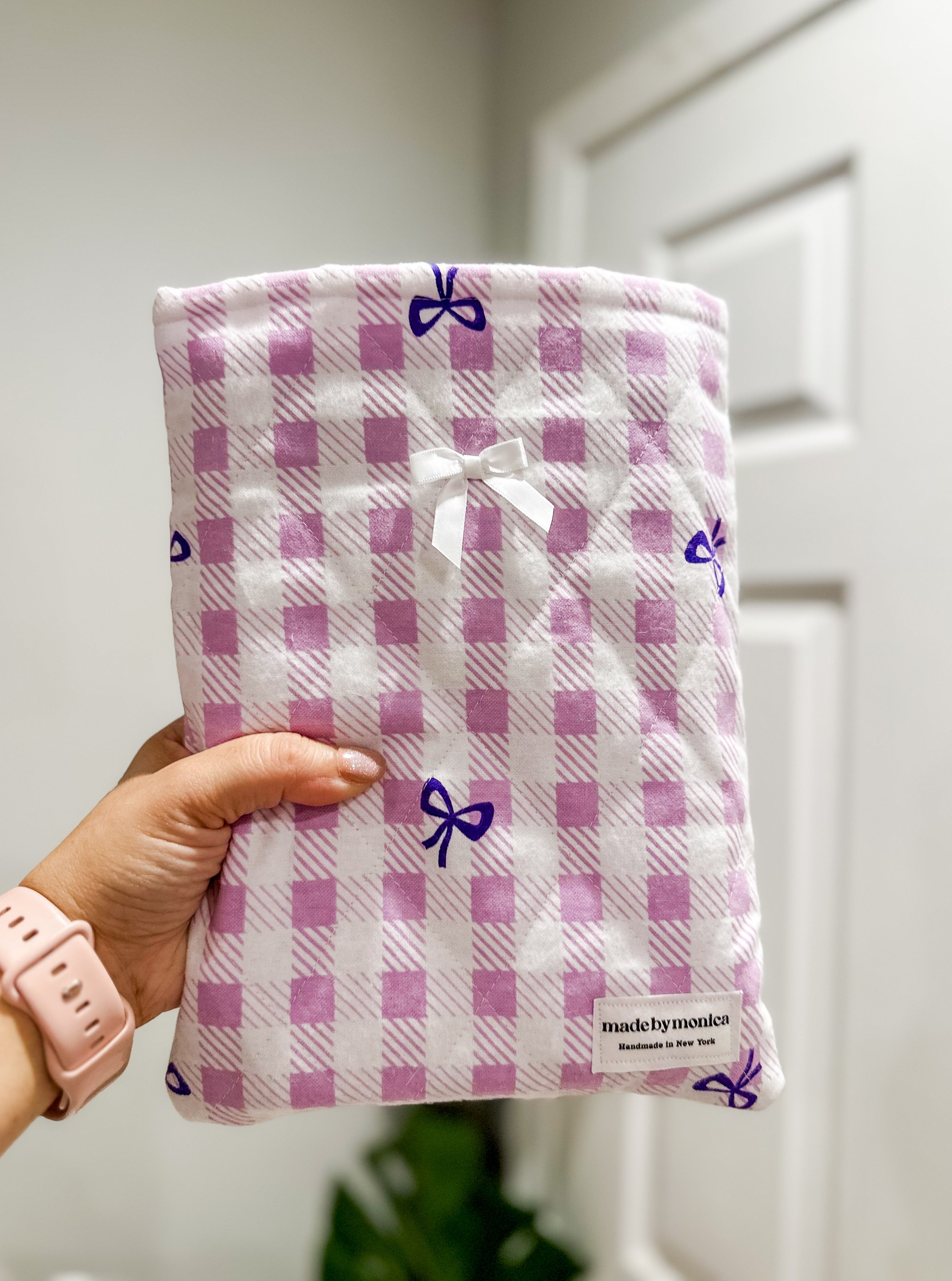 The Lilac & Lace Large Quilted Book Sleeve (Limited-Edition)