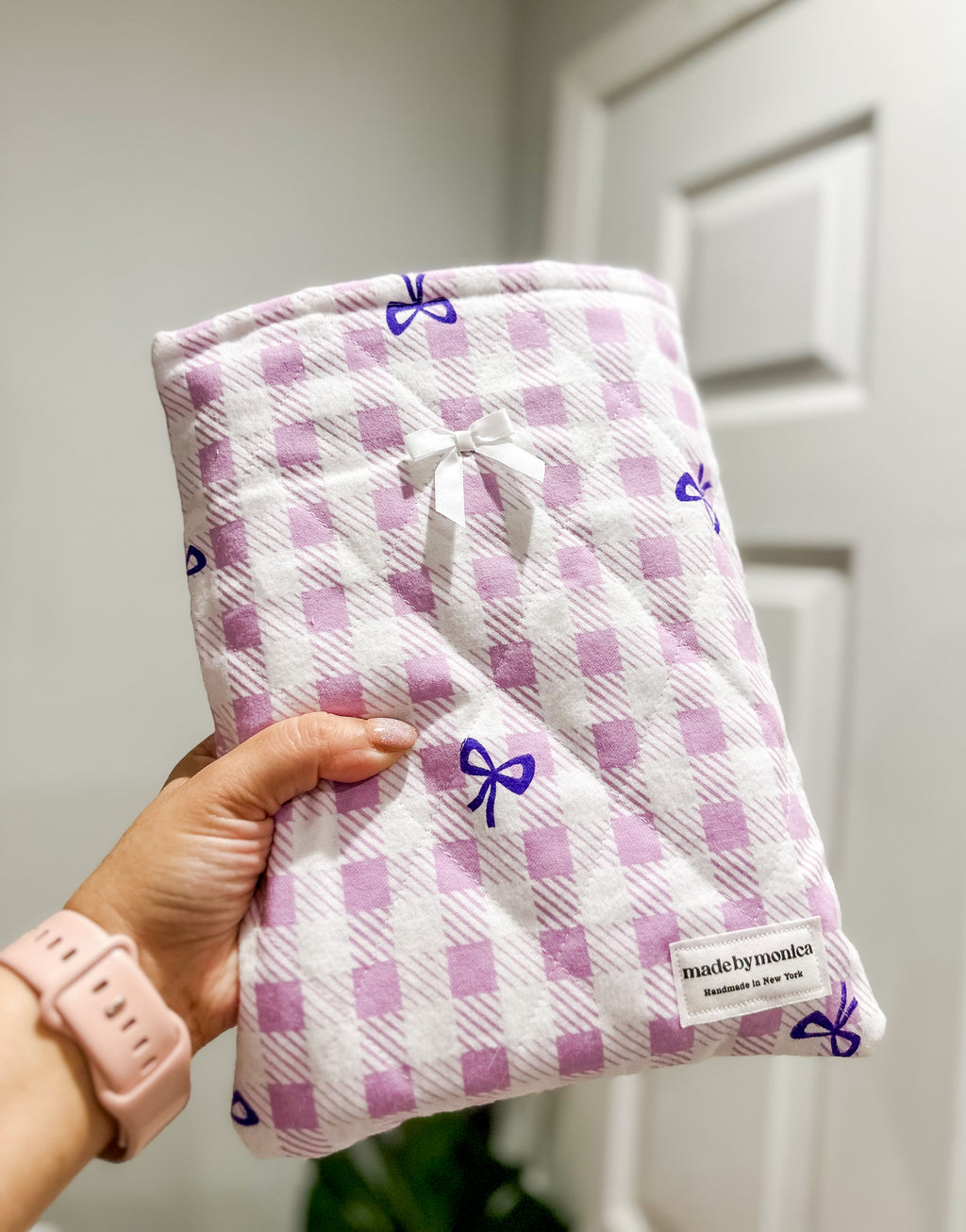 The Lilac & Lace Large Quilted Book Sleeve (Limited-Edition)