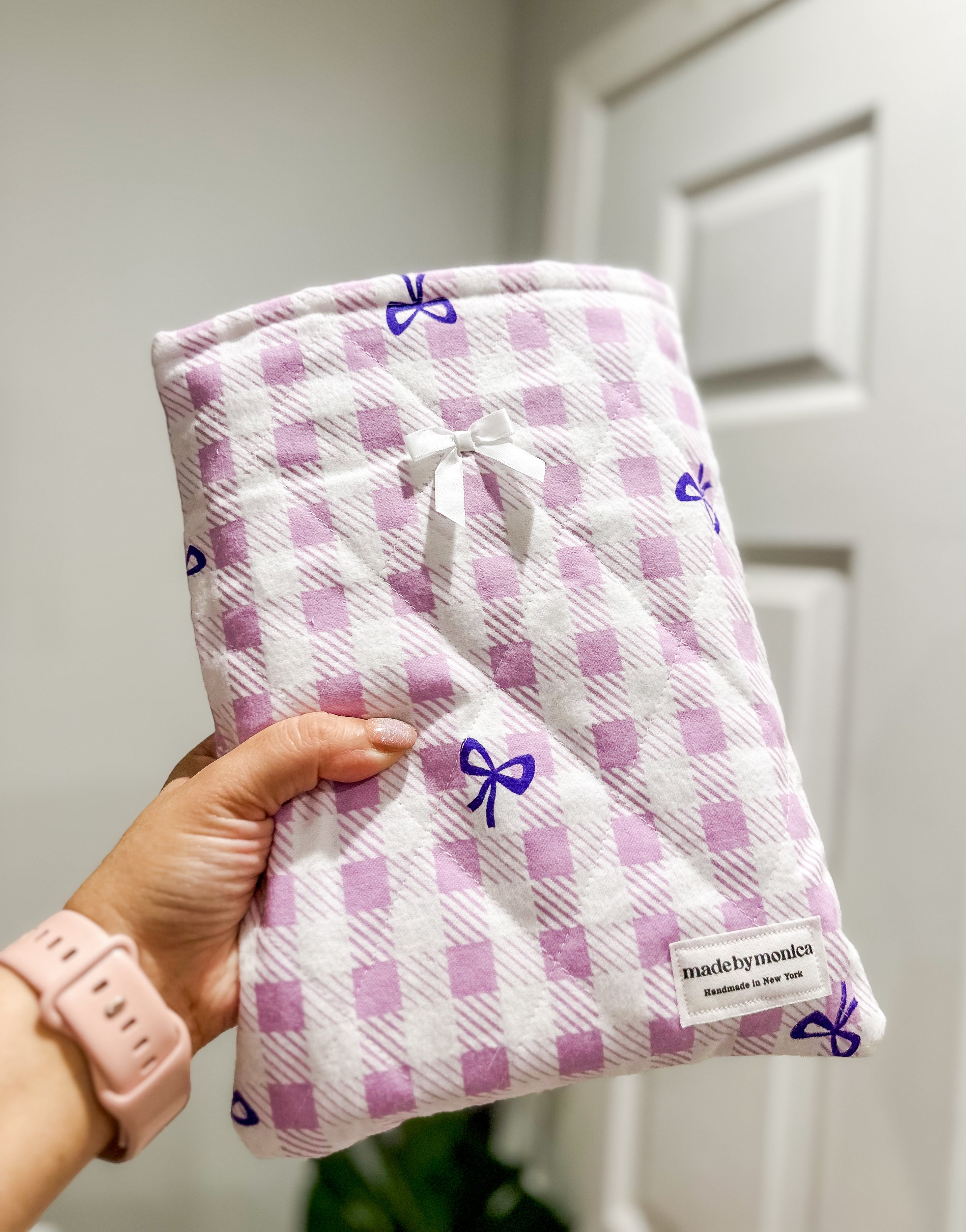 The Lilac & Lace Large Quilted Book Sleeve (Limited-Edition)