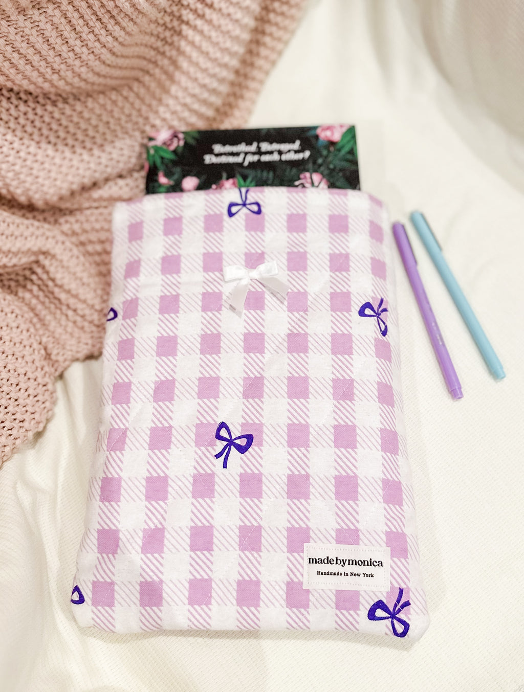 The Lilac & Lace Large Quilted Book Sleeve (Limited-Edition)