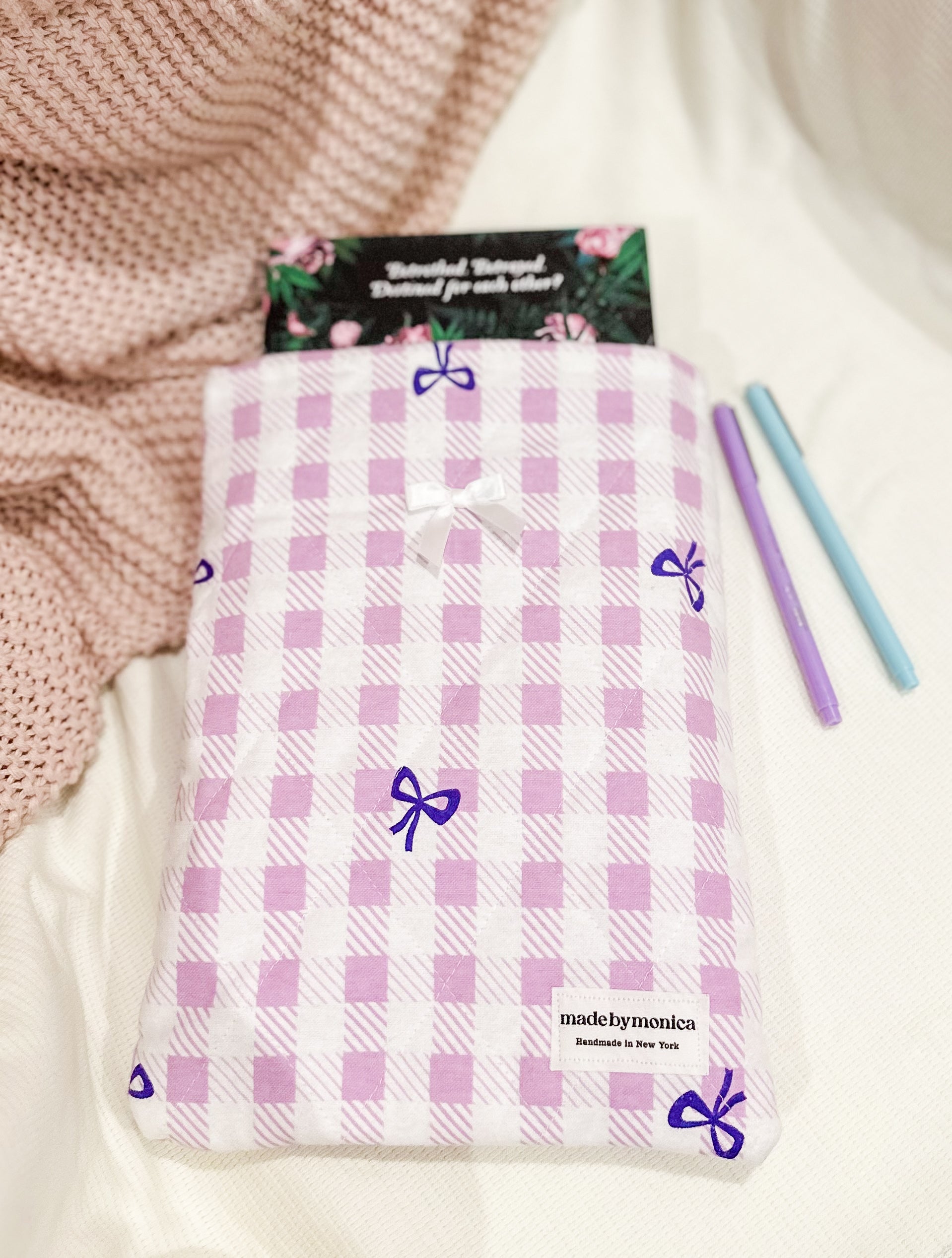 The Lilac & Lace Large Quilted Book Sleeve (Limited-Edition)