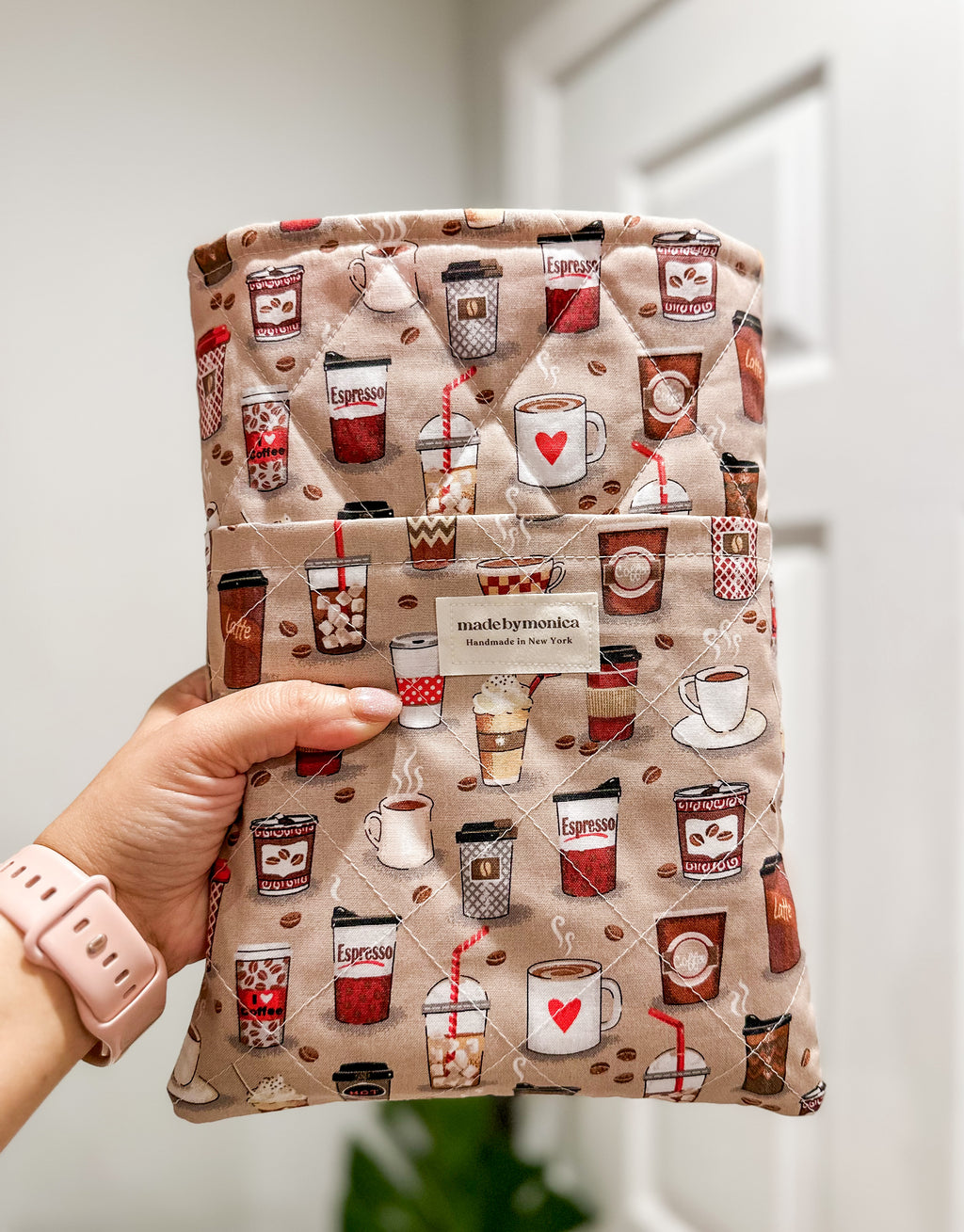The Daily Brew Large Quilted Book Sleeve (Limited-Edition)
