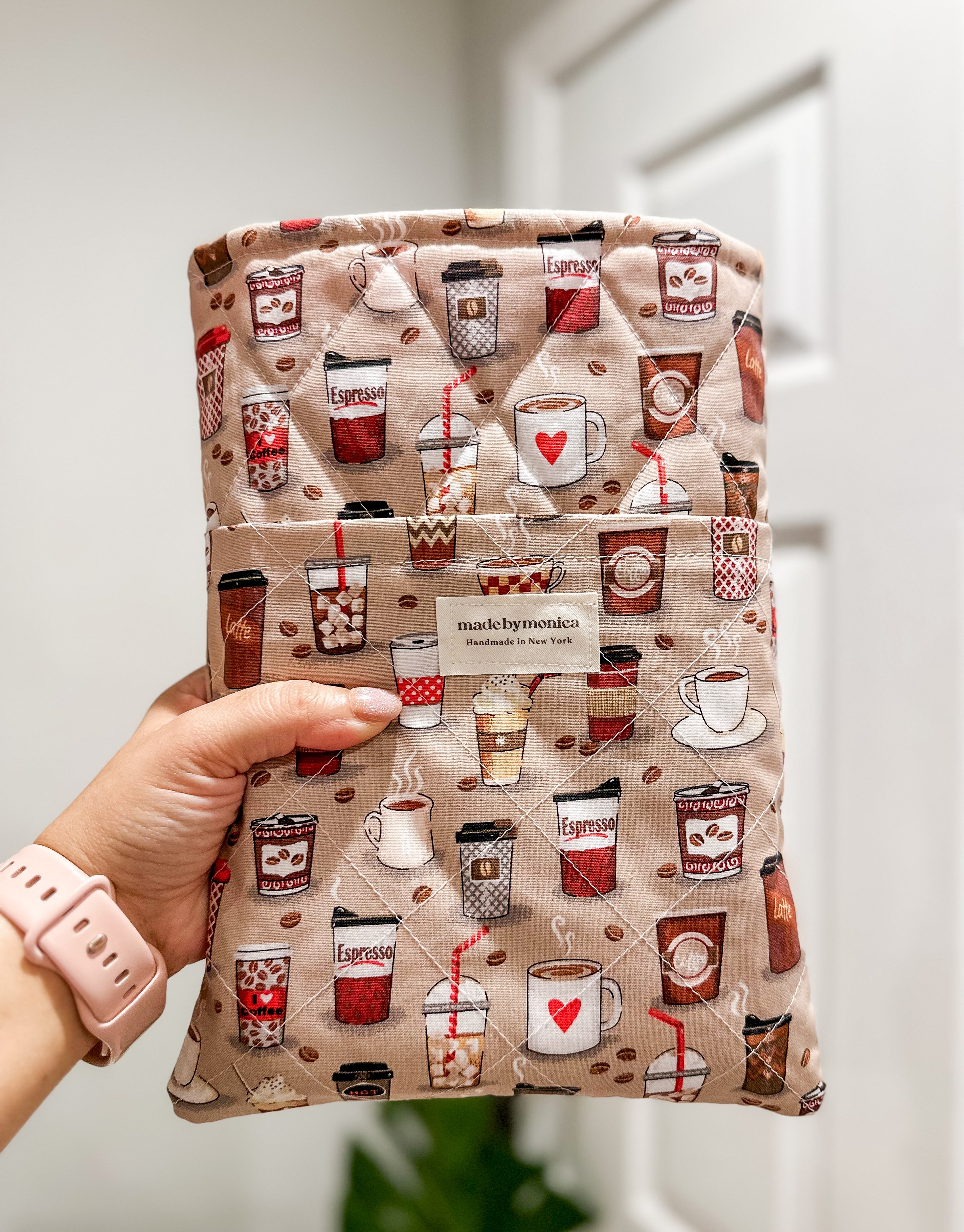 The Daily Brew Large Quilted Book Sleeve (Limited-Edition)