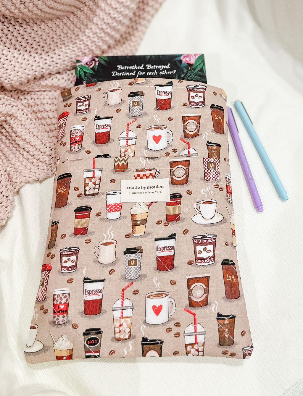 The Daily Brew Large Quilted Book Sleeve (Limited-Edition)