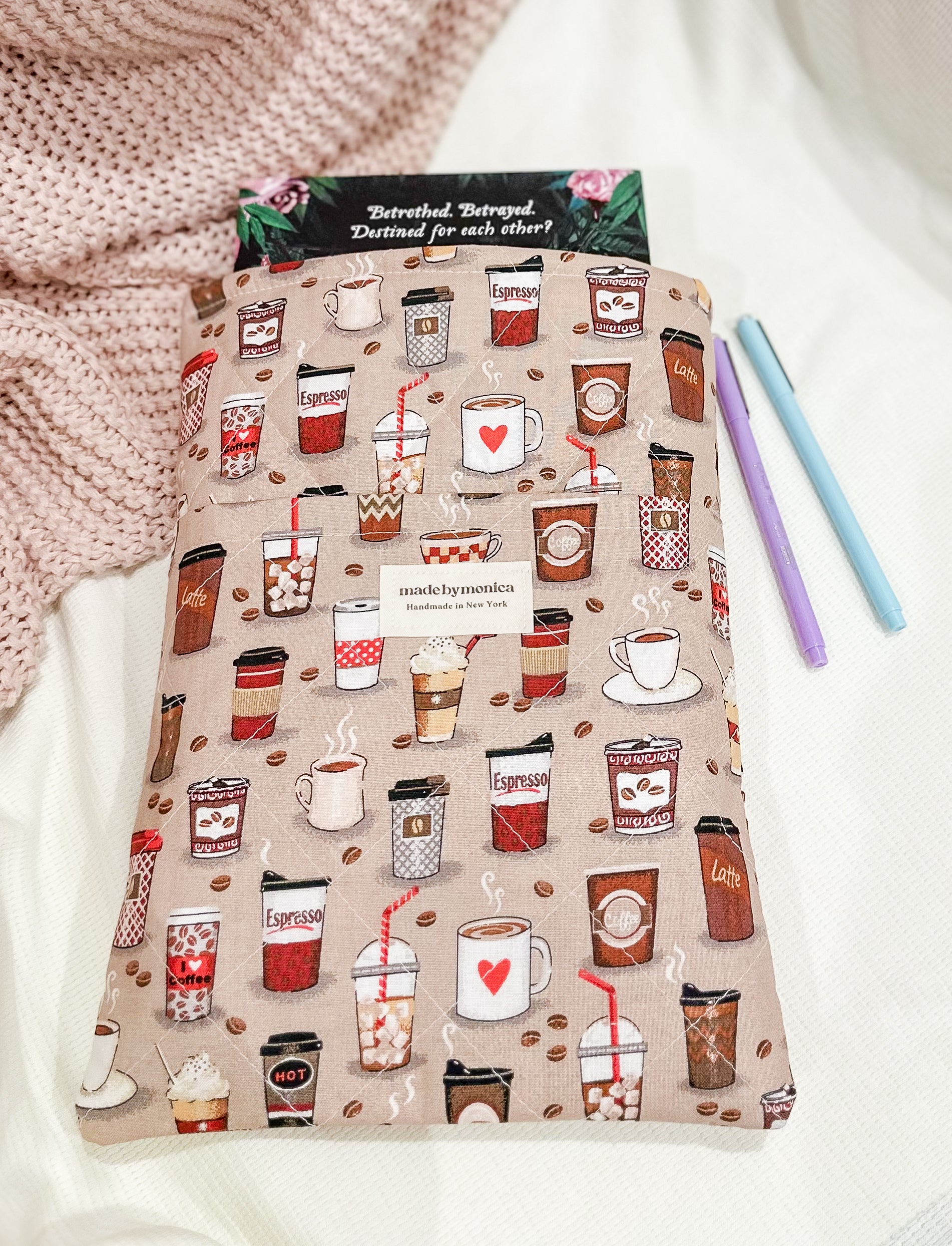 The Daily Brew Large Quilted Book Sleeve (Limited-Edition)