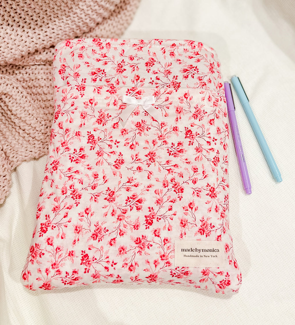 The Scarlet Flora Large Quilted Book Sleeve (Limited-Edition)