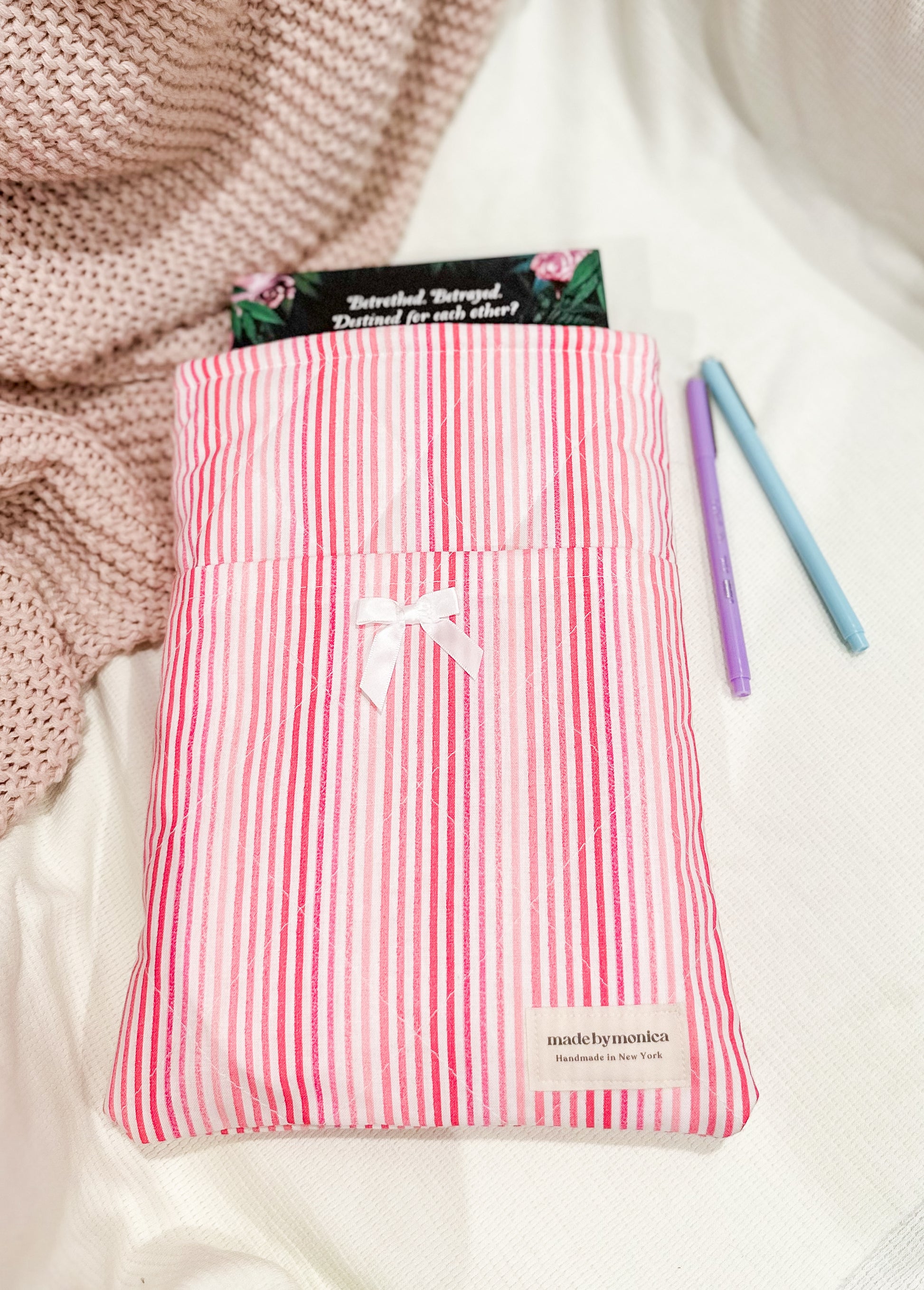 The Lipstick Lines Large Quilted Book Sleeve (Limited-Edition)