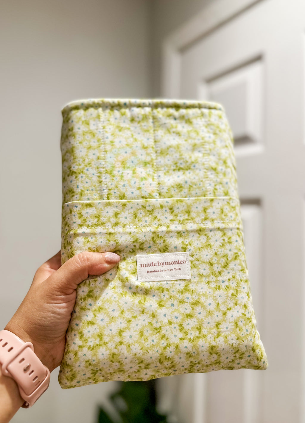 The Minty Meadow Large Book Sleeve