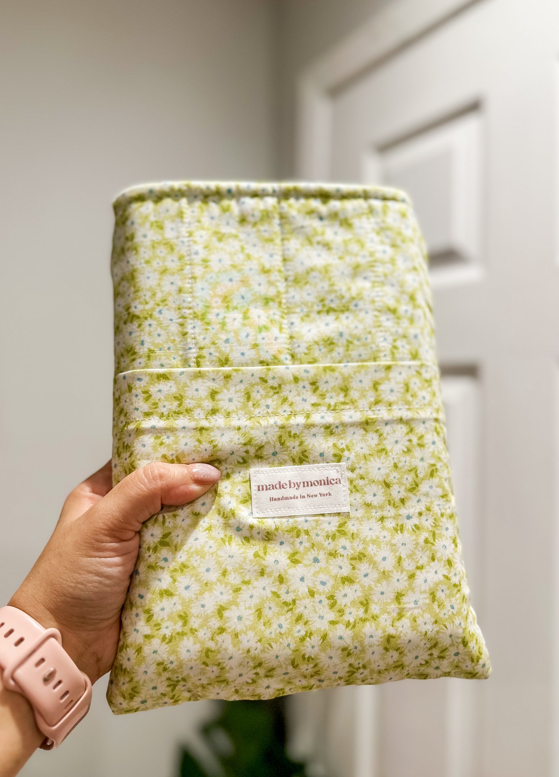 The Minty Meadow Large Book Sleeve
