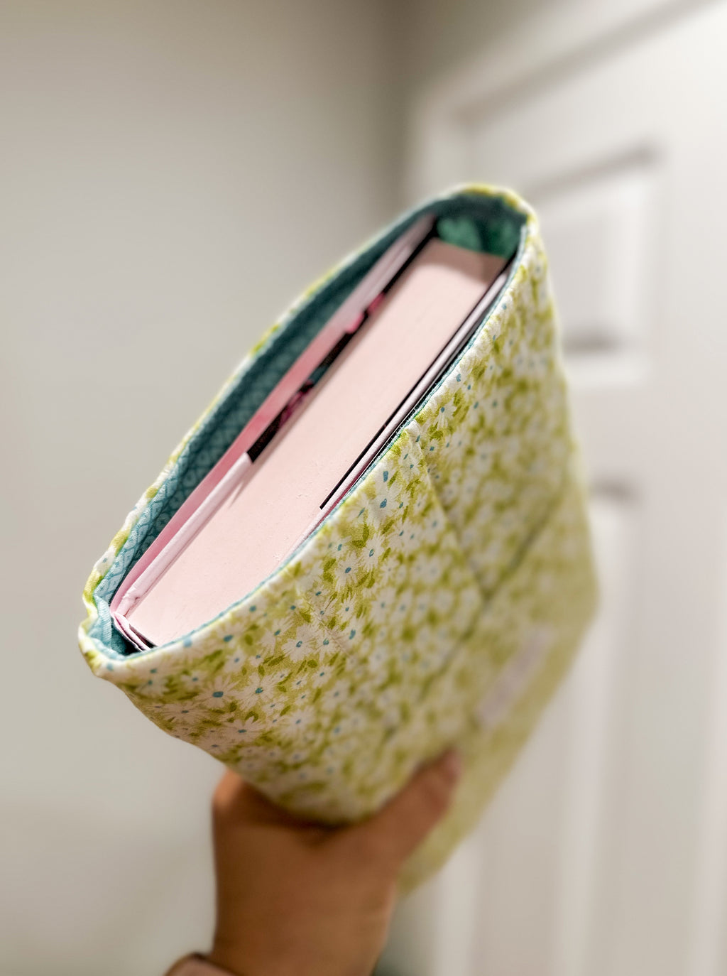 The Minty Meadow Large Book Sleeve