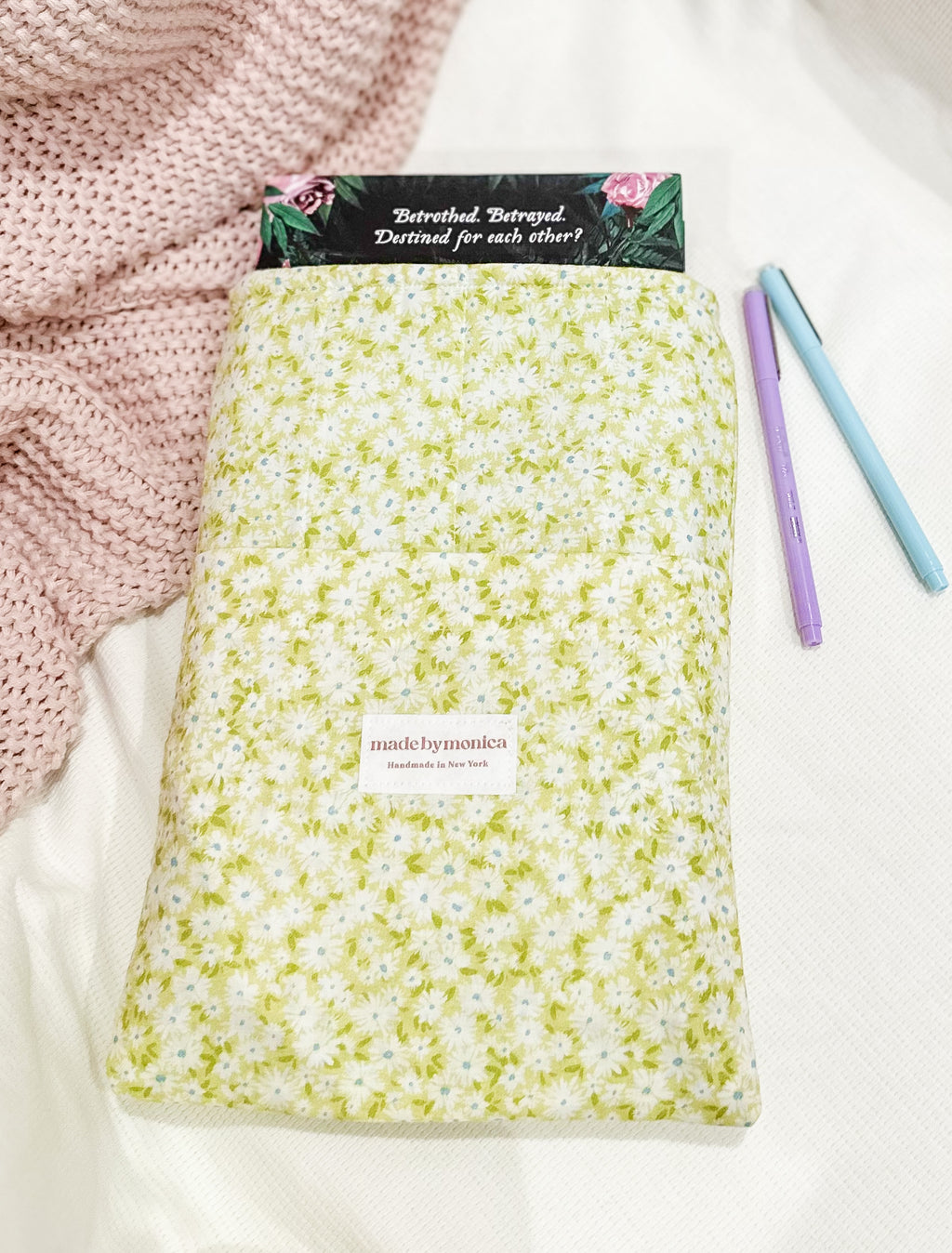 The Minty Meadow Large Book Sleeve