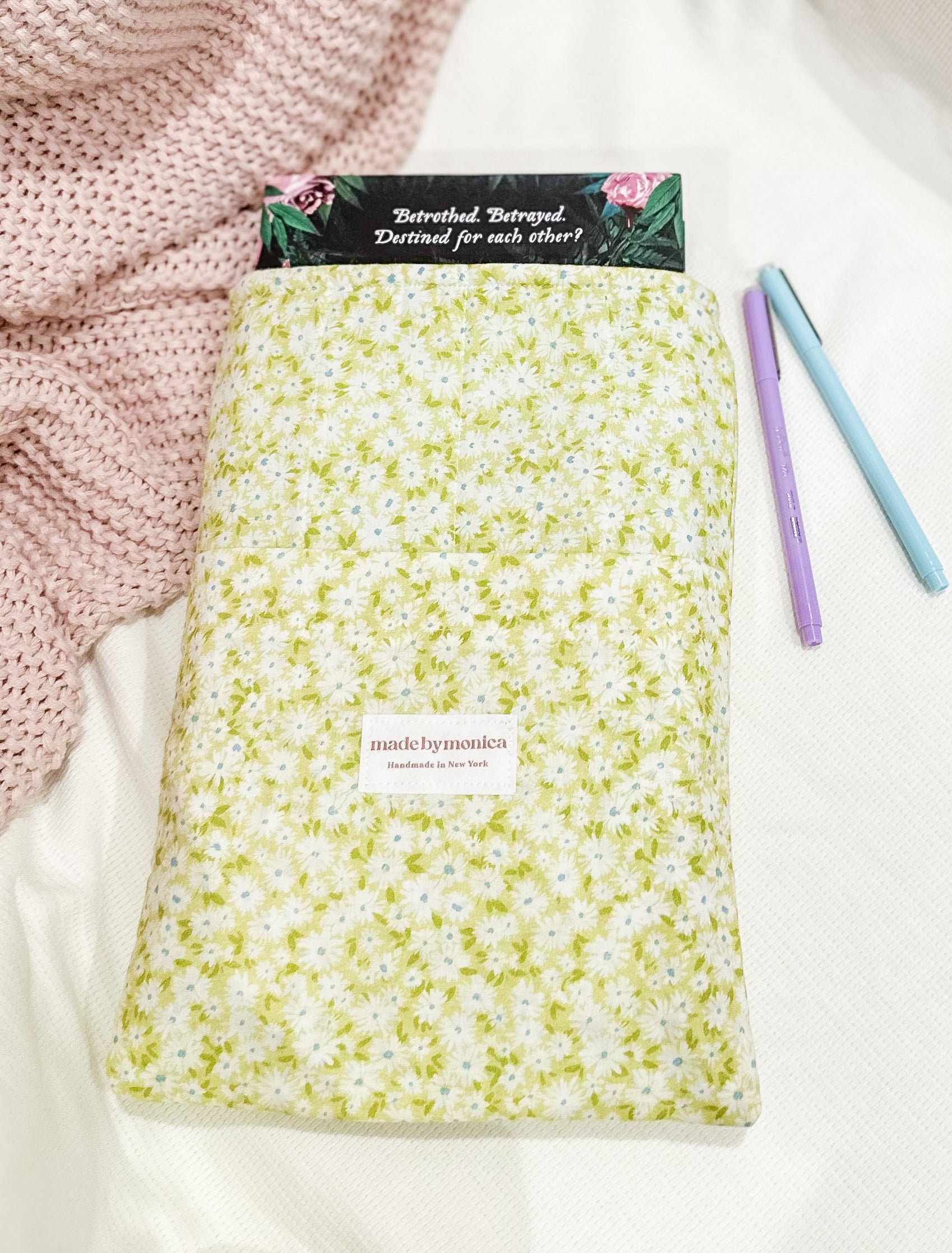 The Minty Meadow Large Book Sleeve