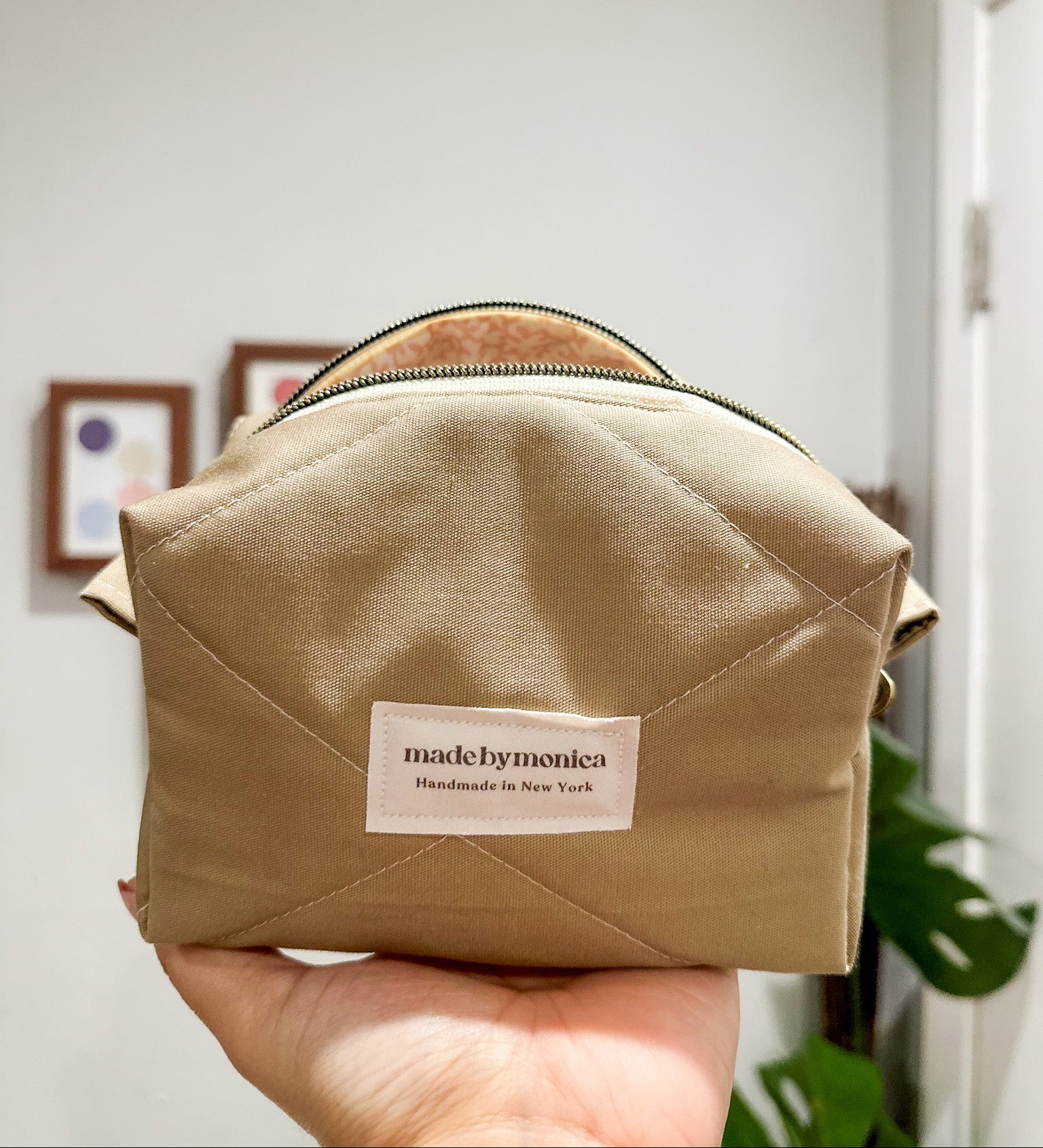 The Driftwood Dreams Quilted Makeup Bag Mini