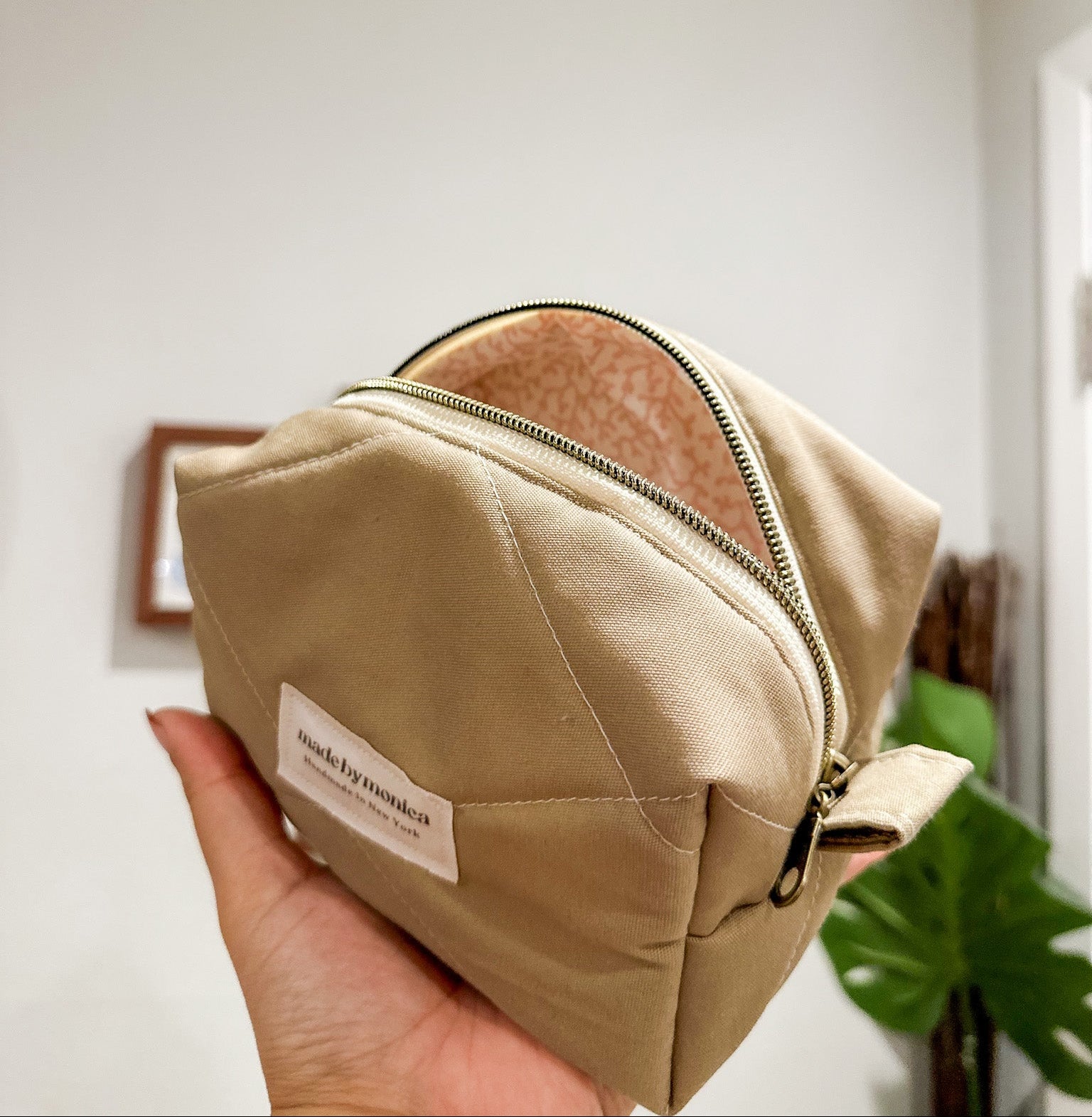 The Driftwood Dreams Quilted Makeup Bag Mini